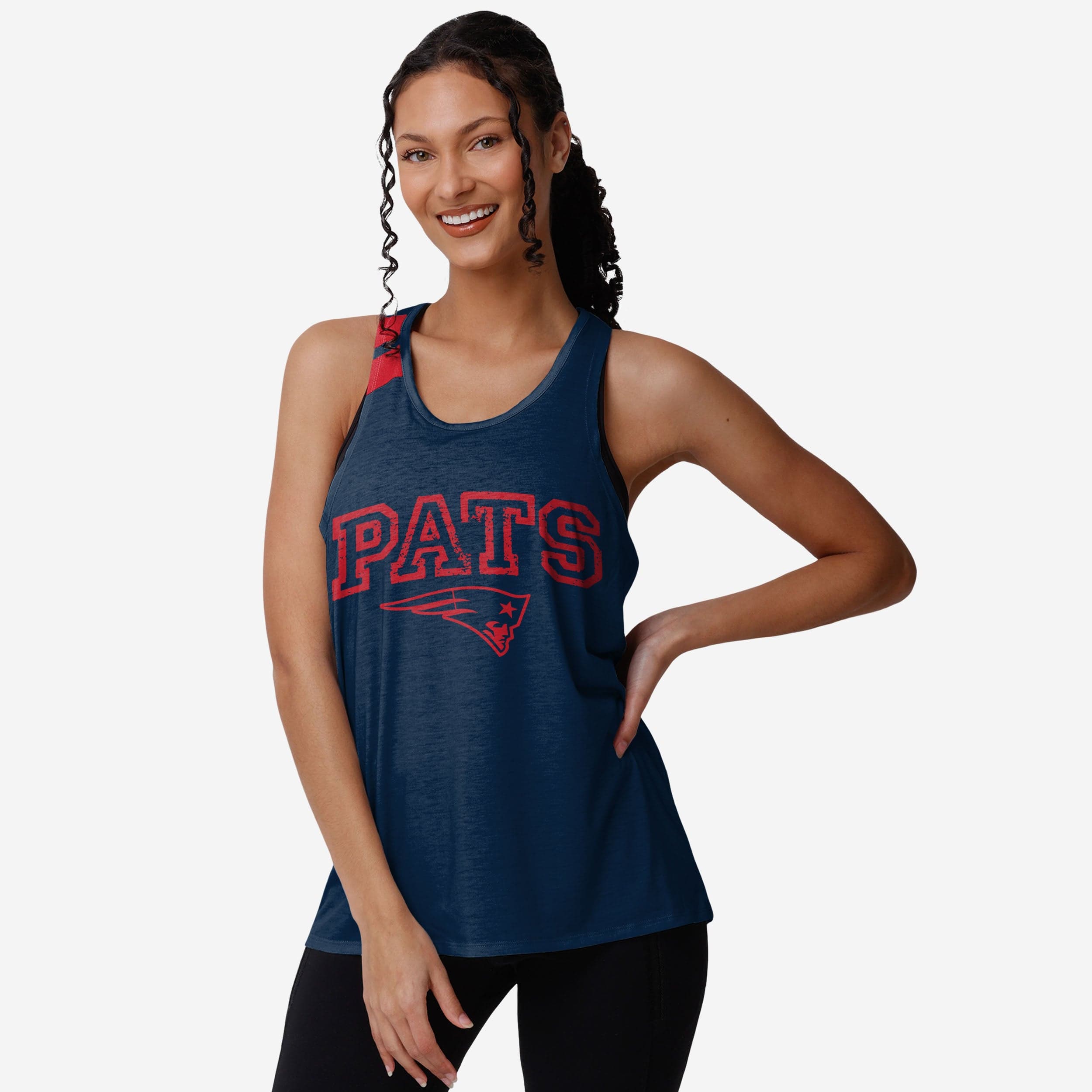 New England Patriots Haut sans manches Team Twist pour femmes