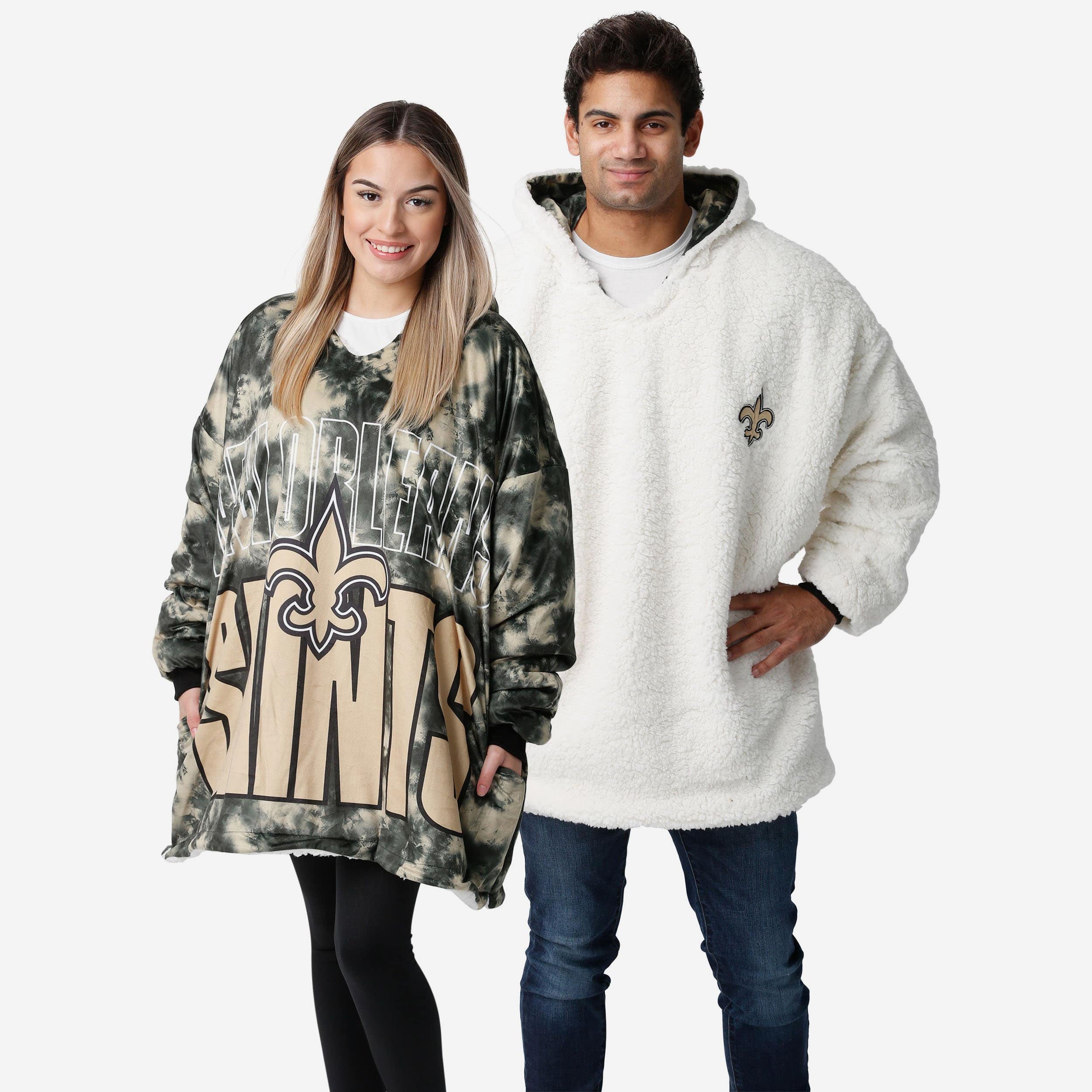 New Orleans Saints Sweat à capuche camouflage avec logo audacieux