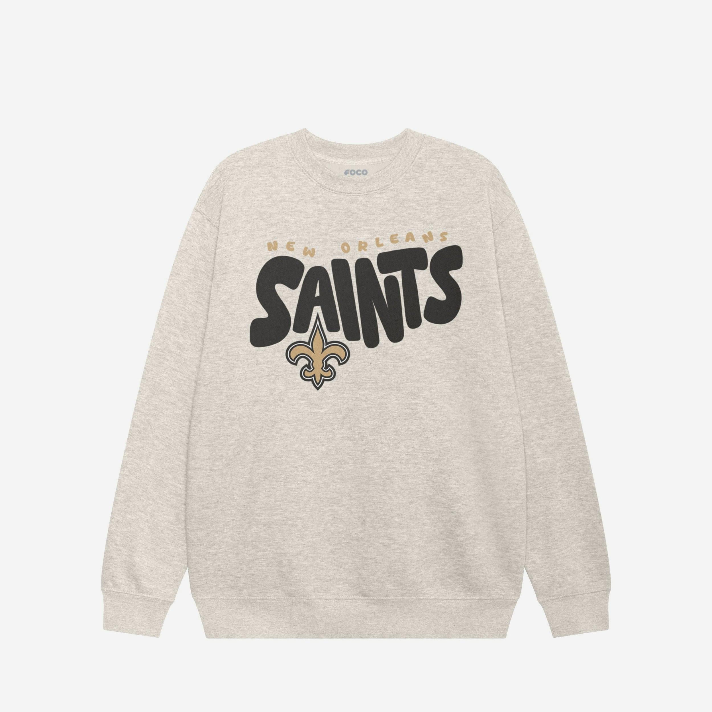 Sweat-shirt à col rond bulle New Orleans Saints