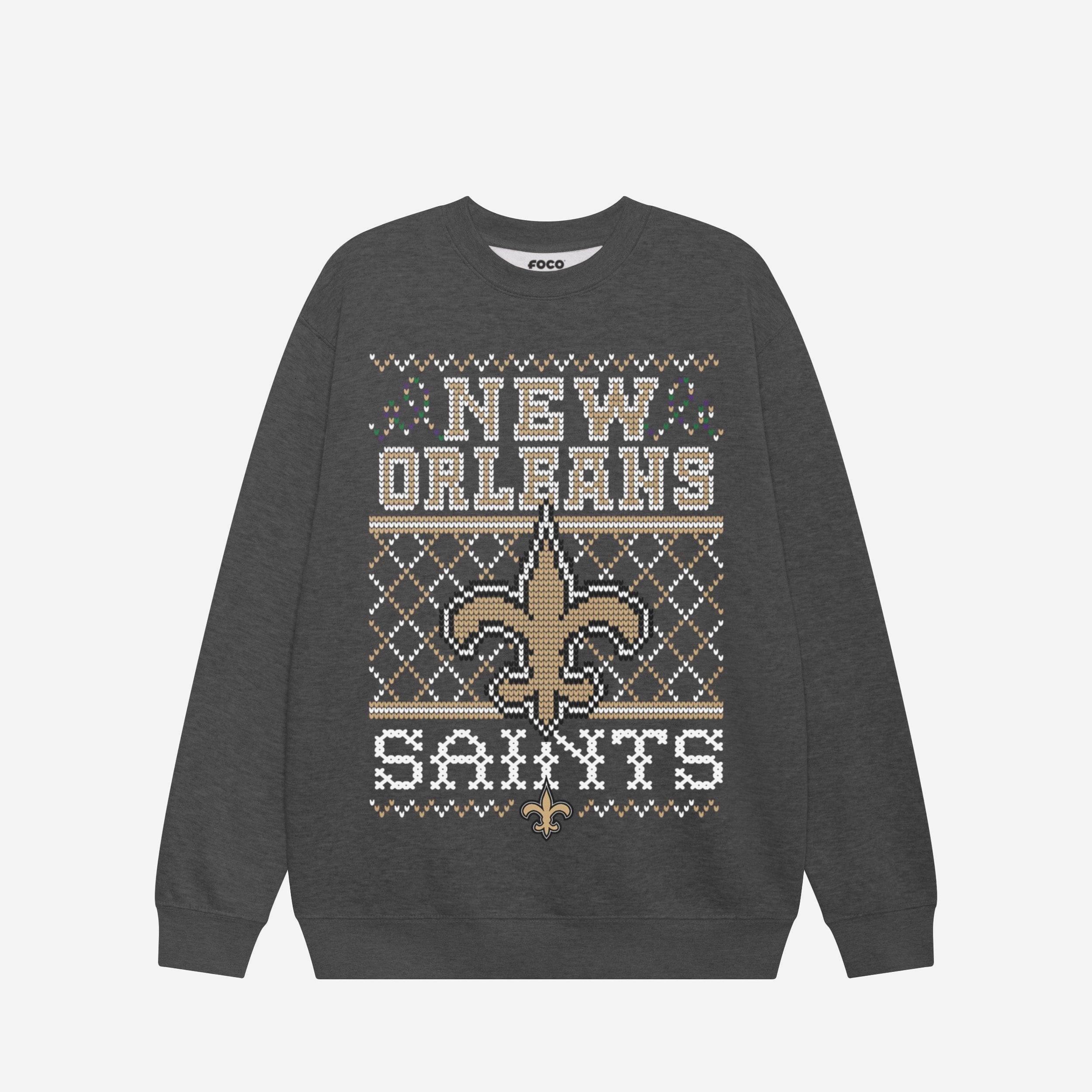 New Orleans Saints Sweat-shirt à col rond des fêtes