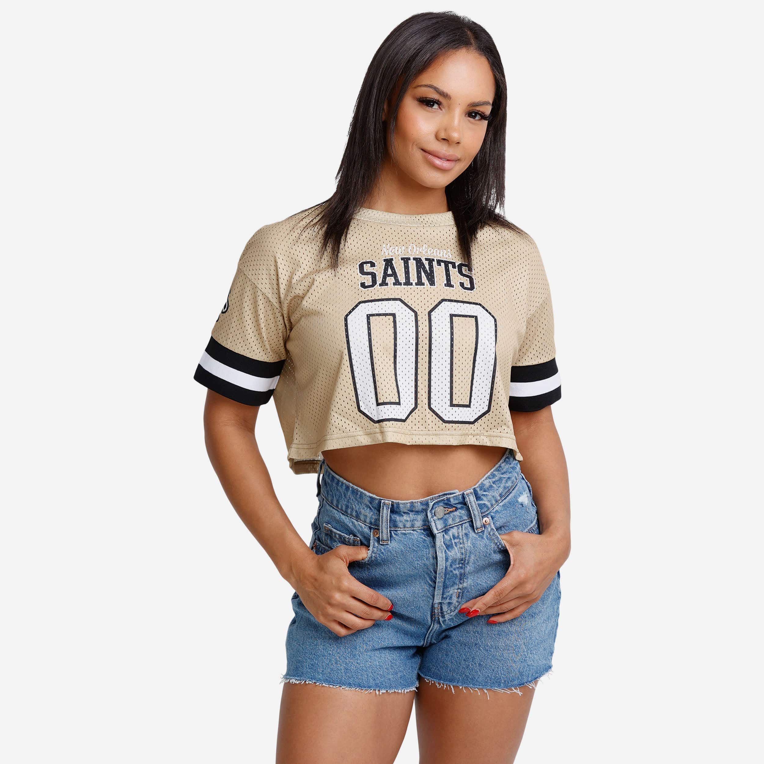 New Orleans Saints Haut court en maille Gameday pour femme