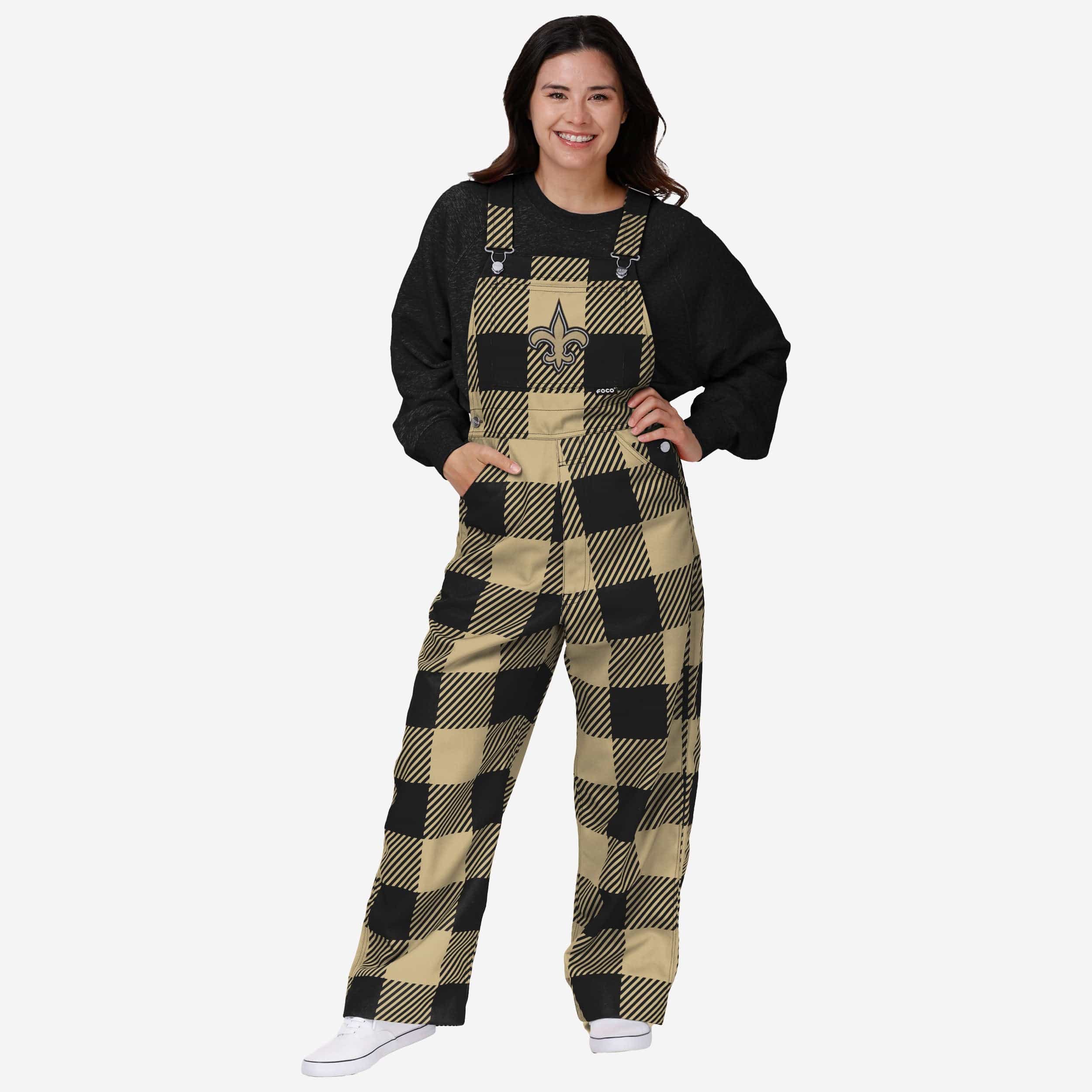 New Orleans Saints Salopette à carreaux pour femme
