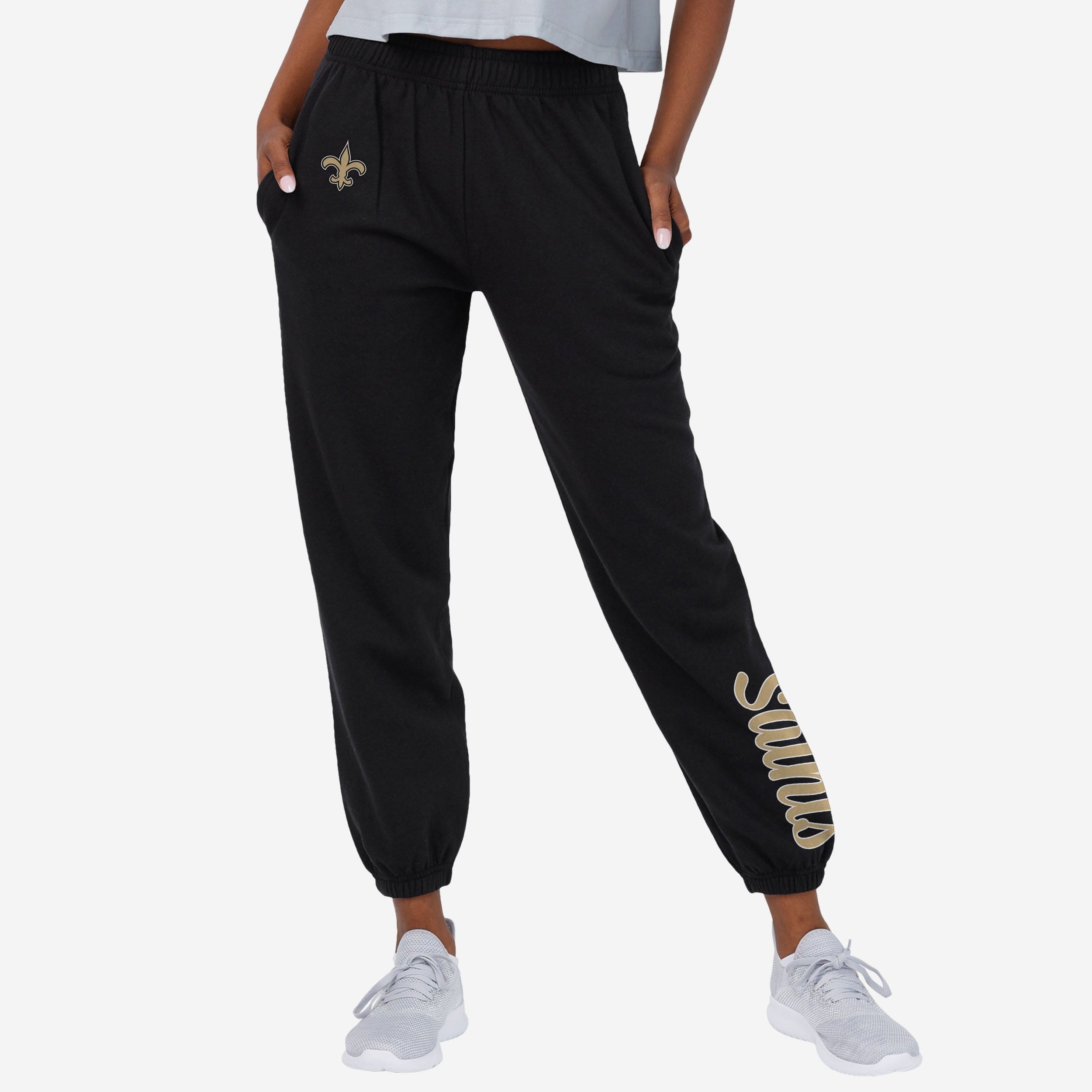 New Orleans Saints Pantalon de survêtement couleur équipe avec mot-symbole pour femmes