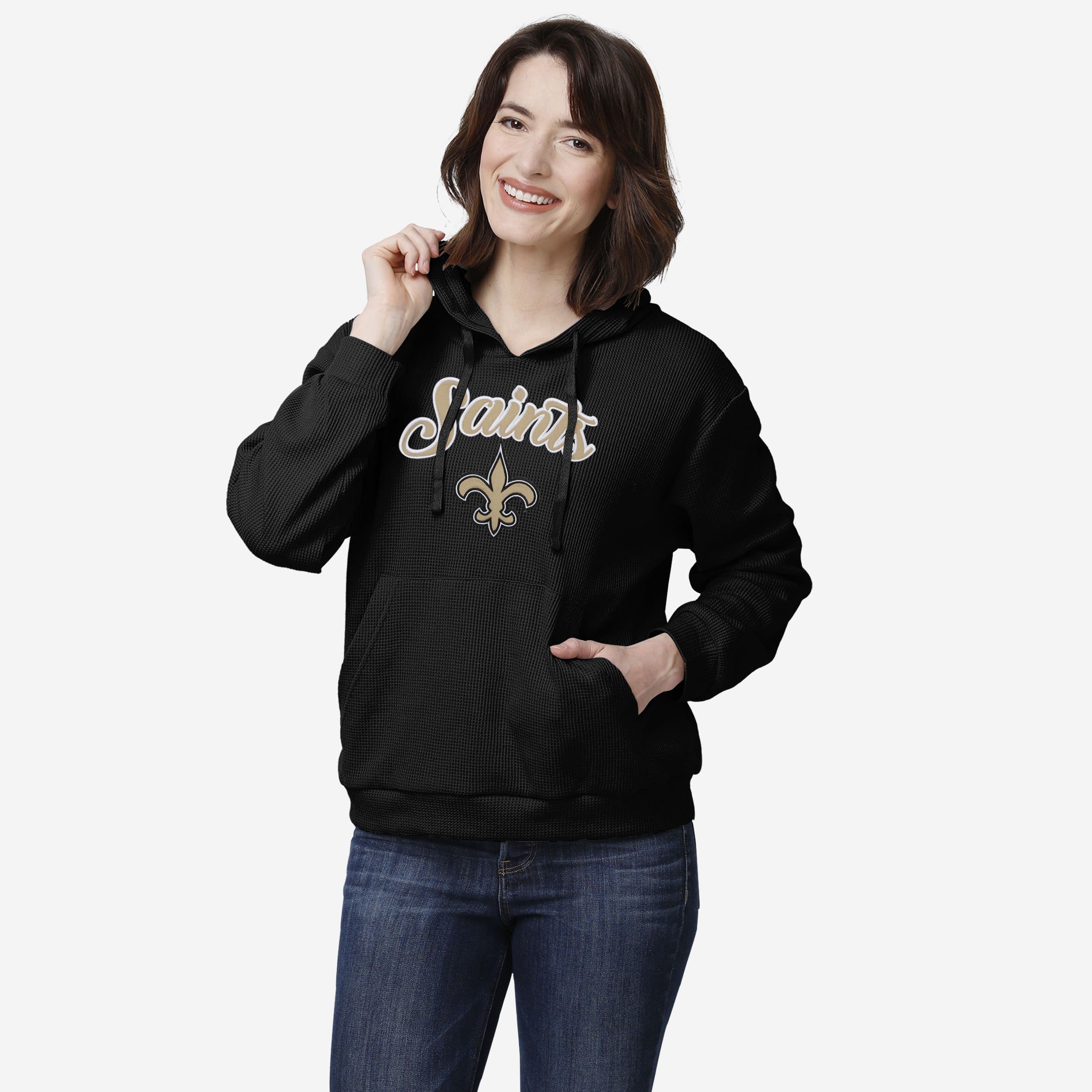 New Orleans Saints Pull gaufré pour femme