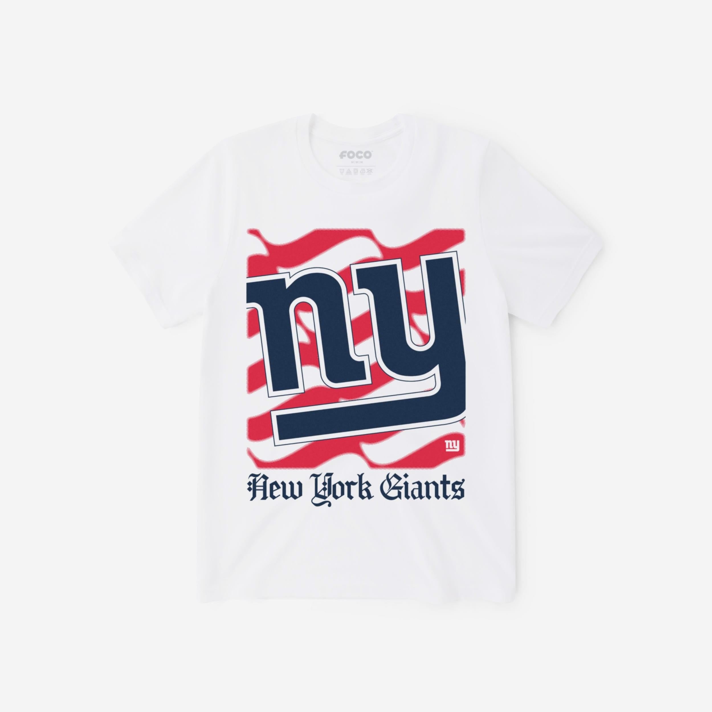 New York Giants T-shirt avec le mot-symbole du patrimoine américain