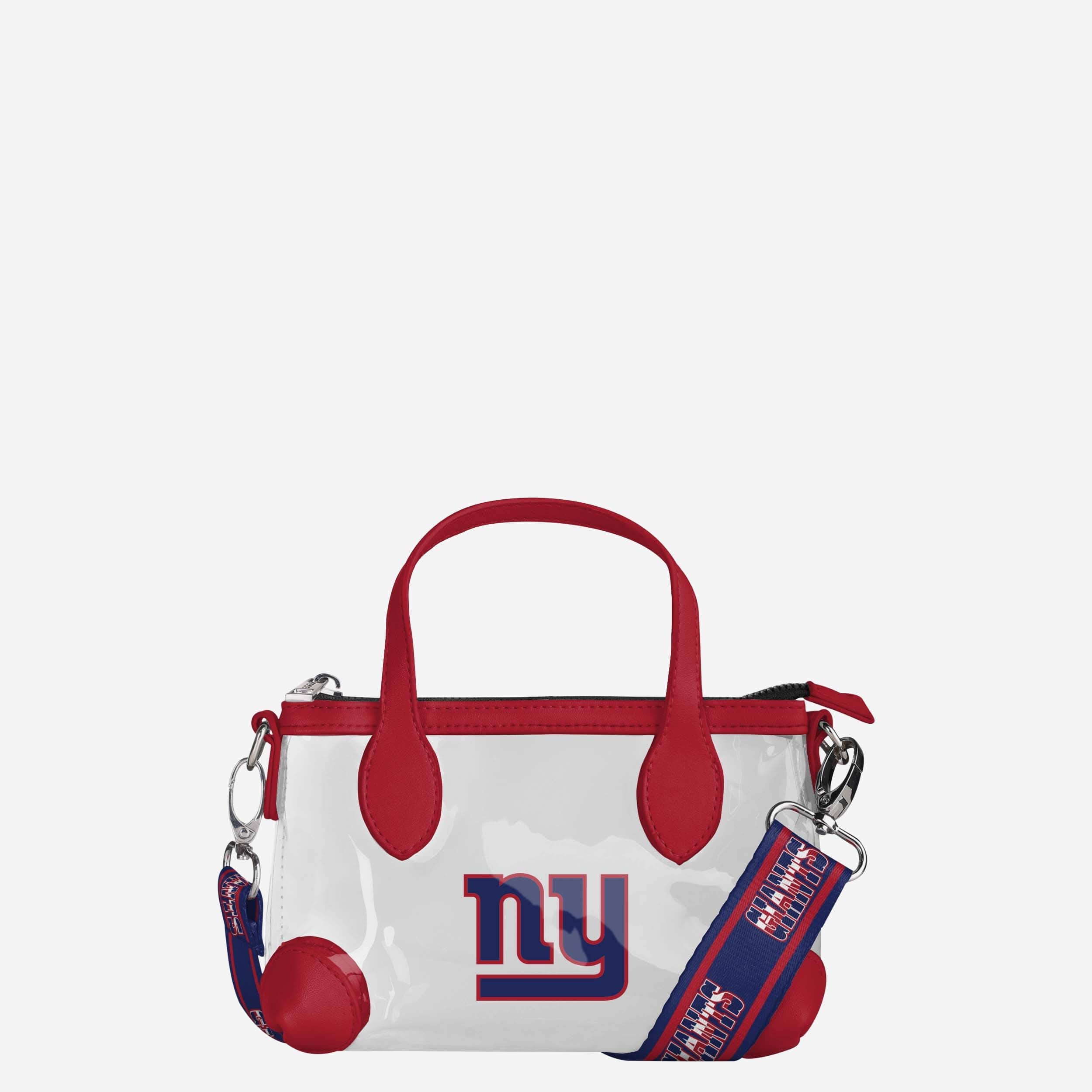 New York Giants Mini sac à main à bandoulière transparent avec grand logo