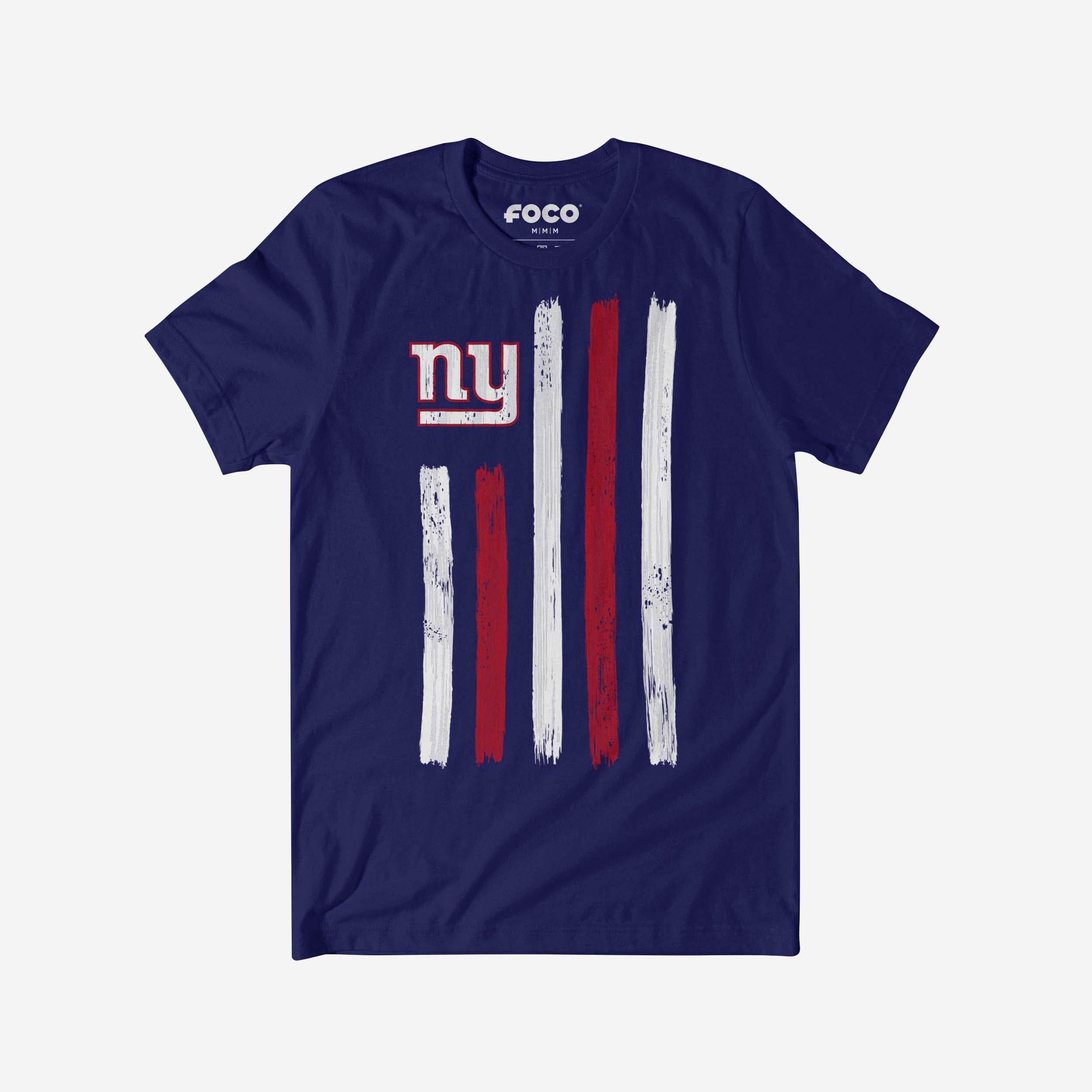 New York Giants T-shirt drapeau coup de pinceau