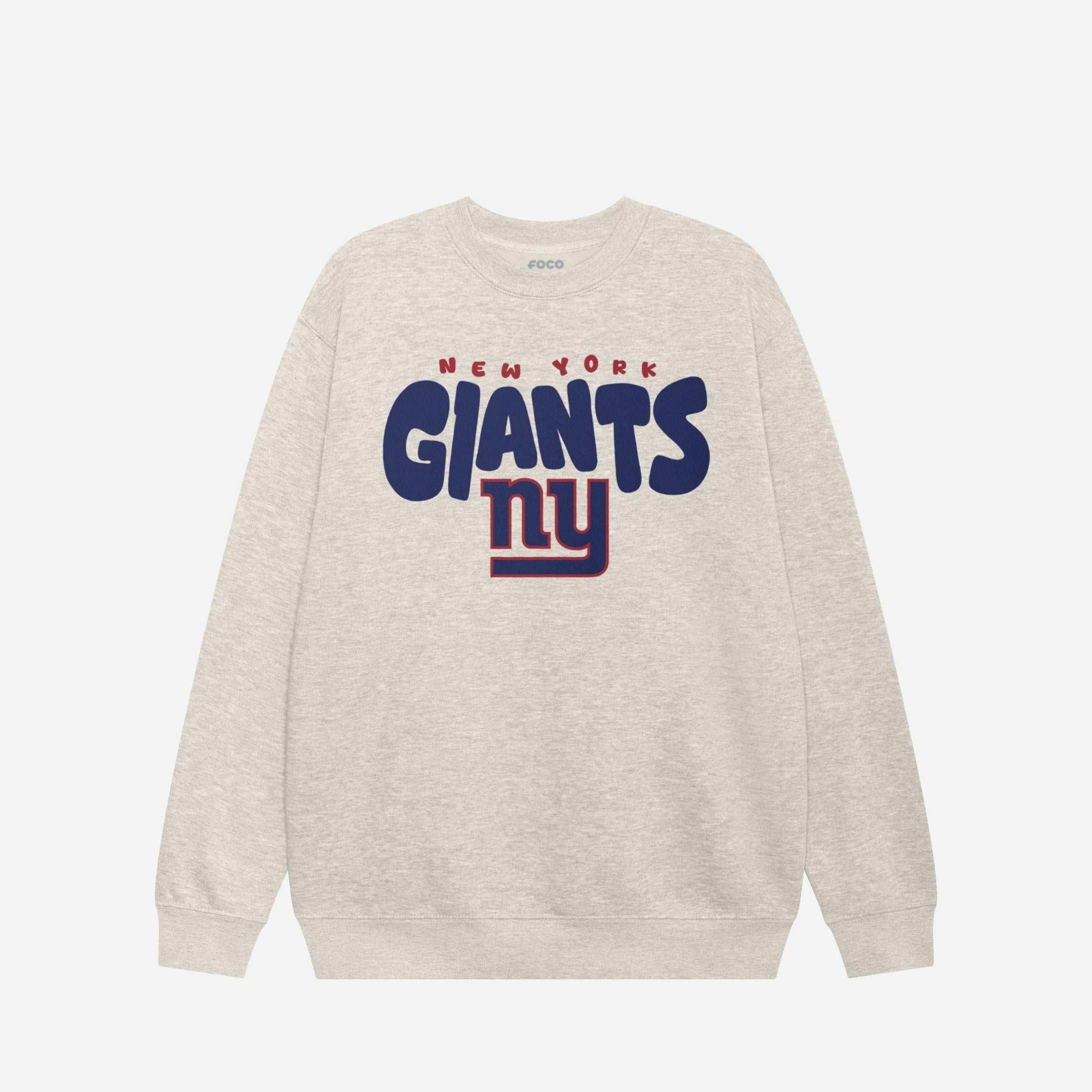 Sweat-shirt à col rond bulle New York Giants
