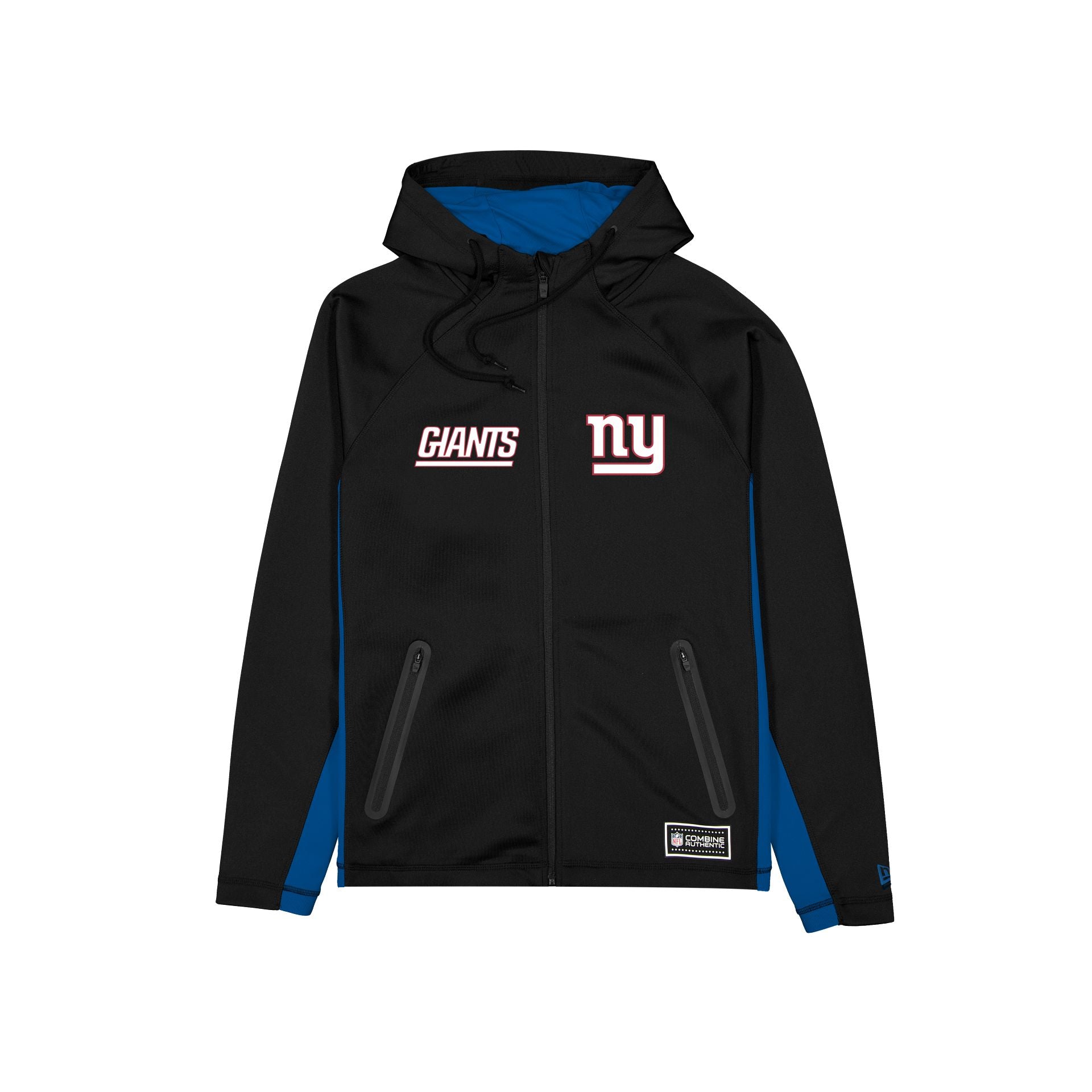 New York Giants Combine Noir Sweat à capuche entièrement zippé