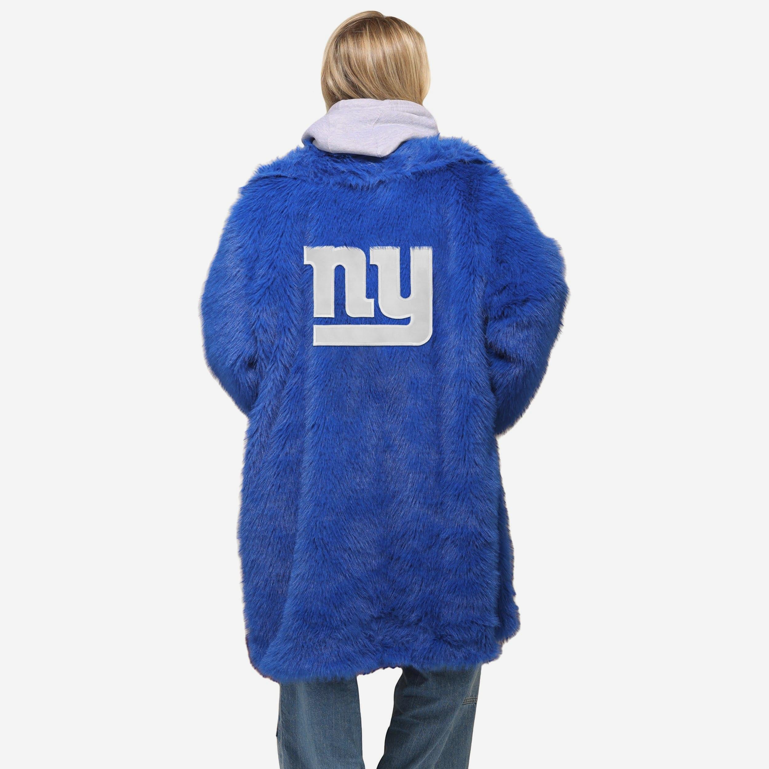 New York Giants Veste longue en fausse fourrure