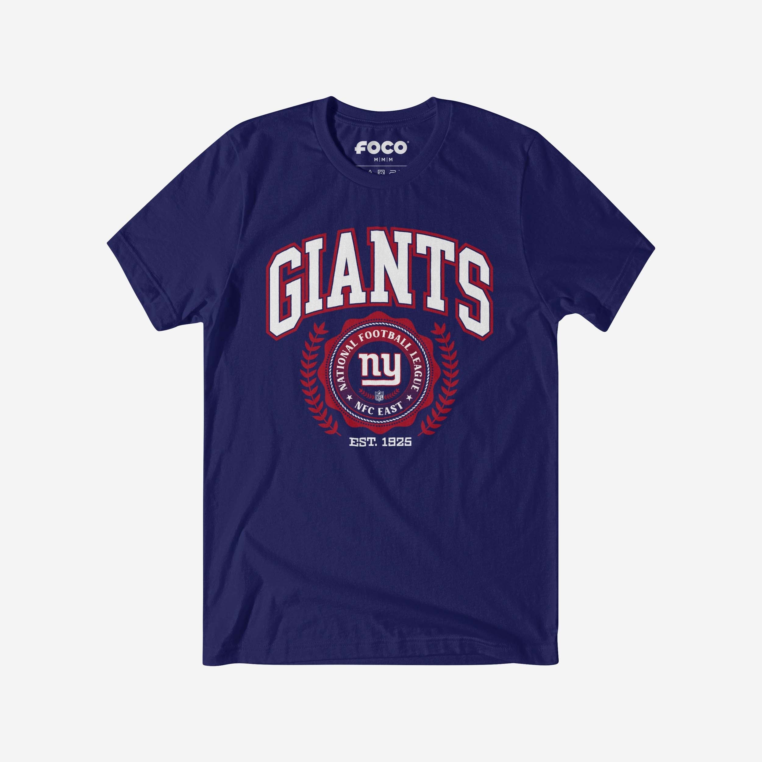 T-shirt à écusson de l'équipe New York Giants