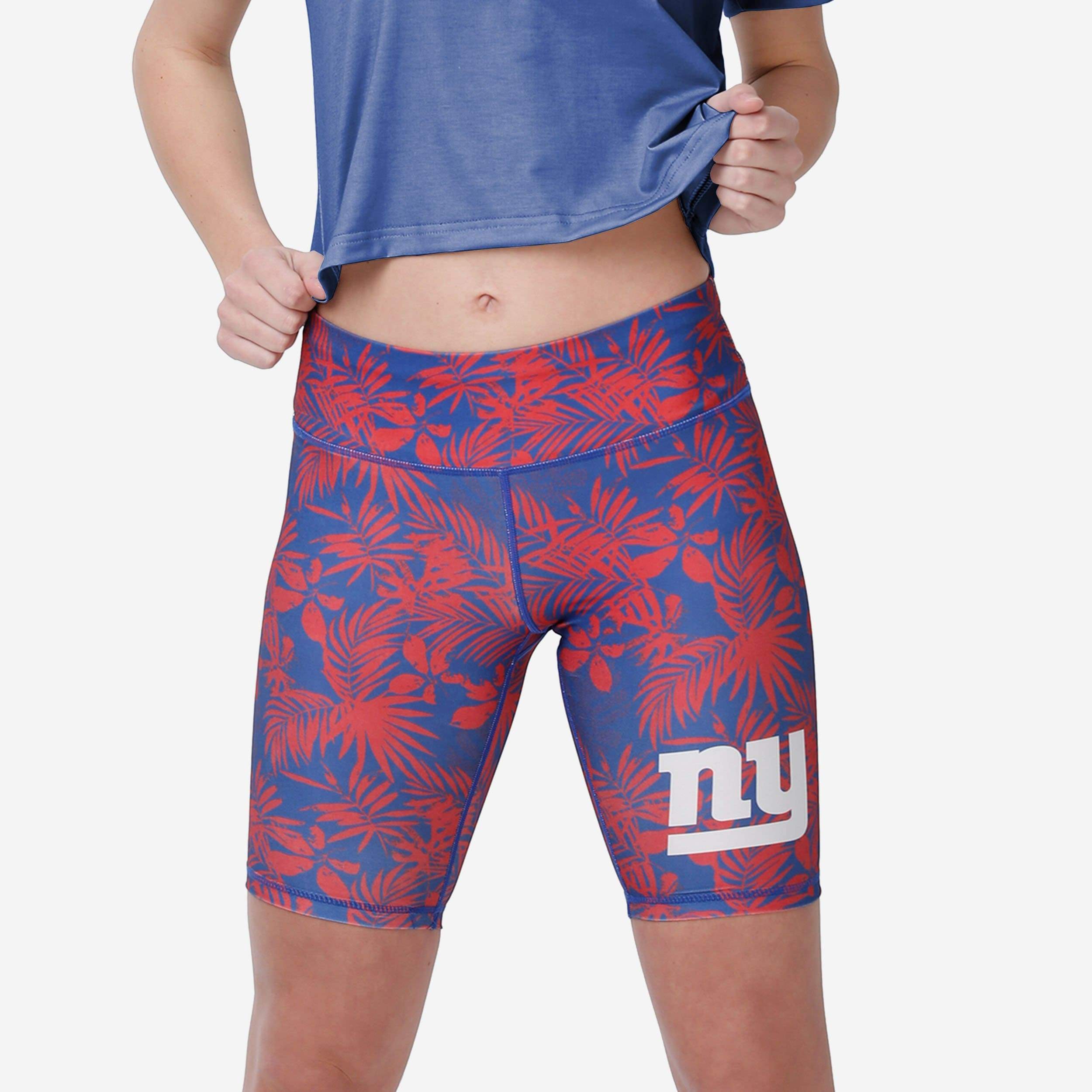 New York Giants Short de vélo fleuri pour femme