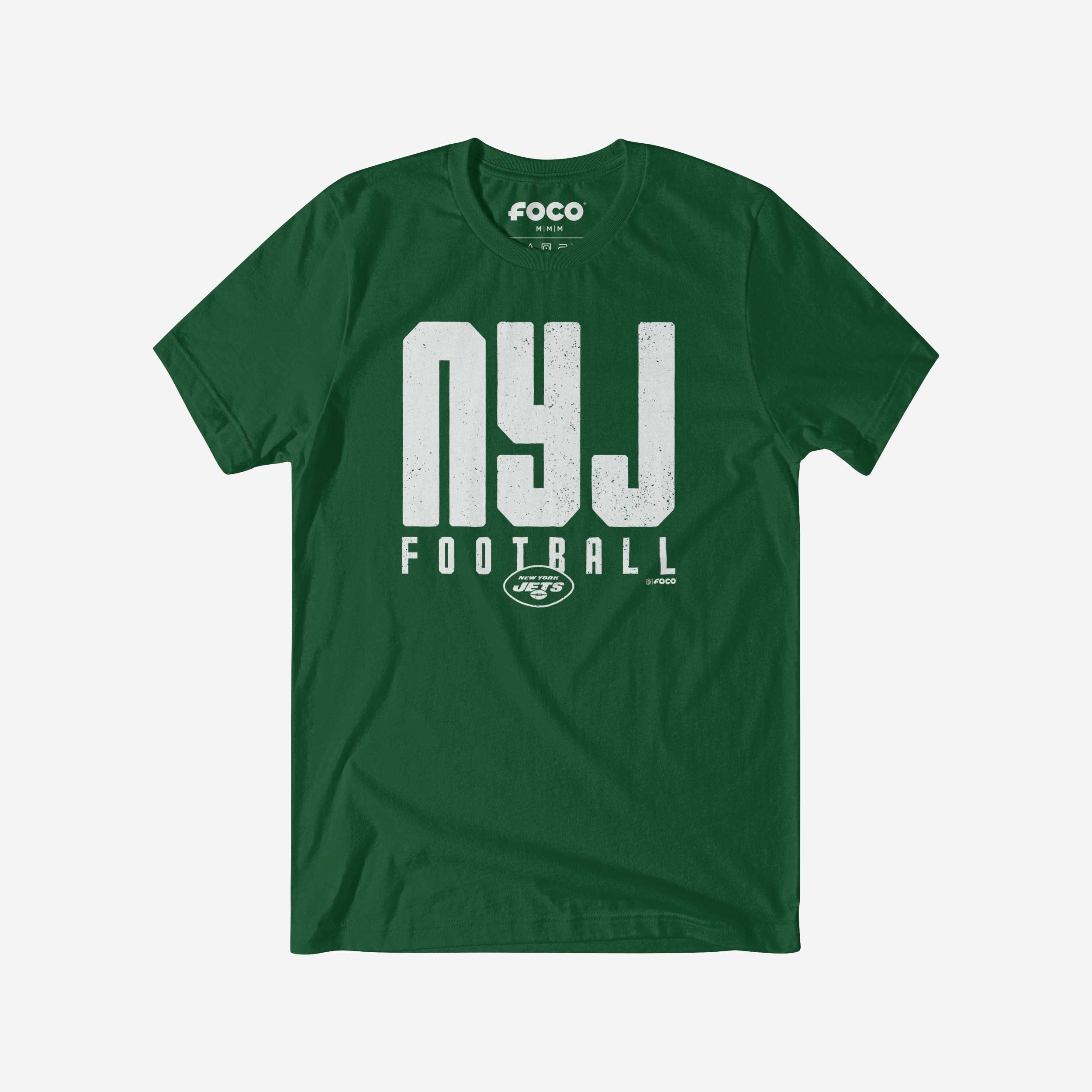 New York Jets T-shirt avec mot-symbole initial de la ville
