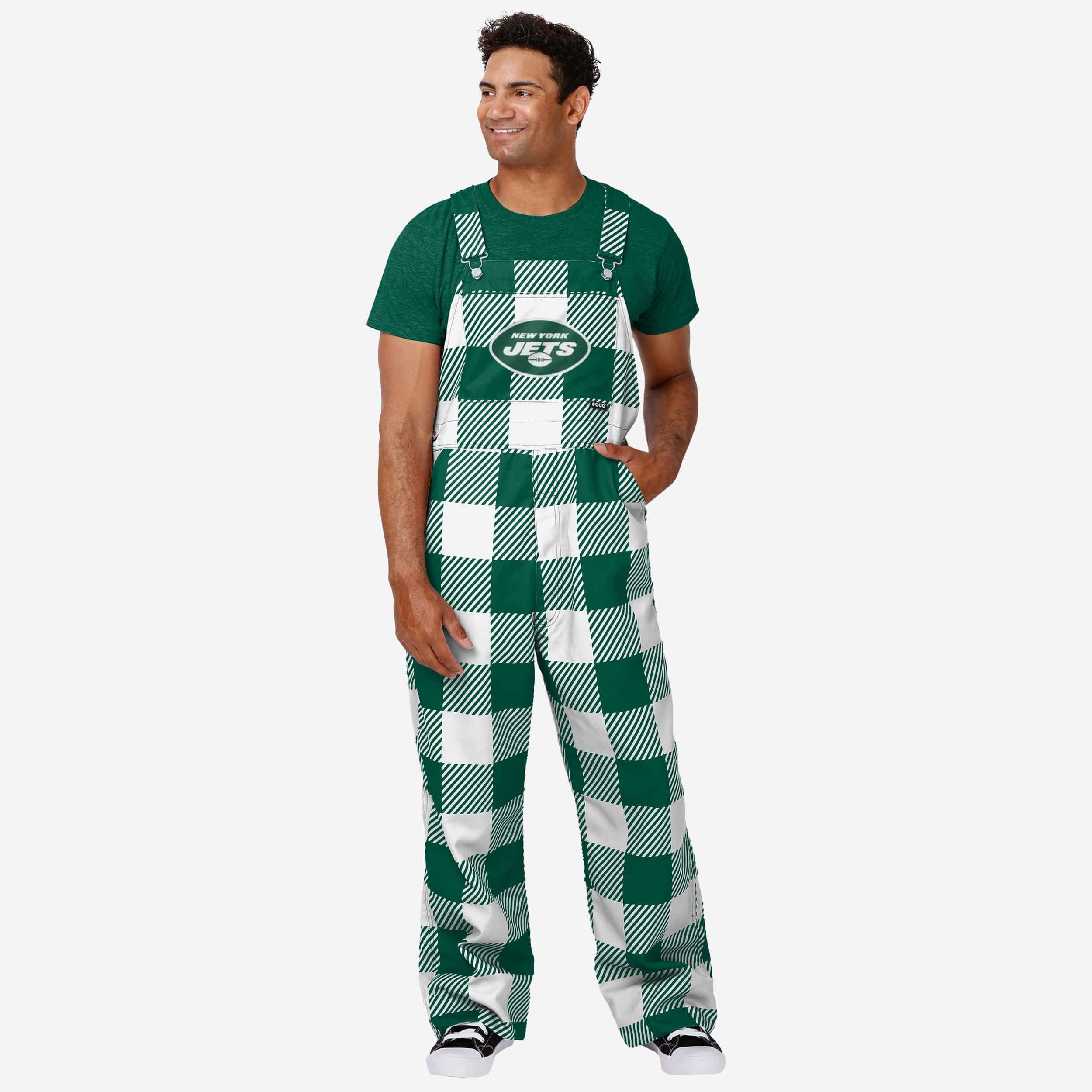 New York Jets Salopette à carreaux pour hommes