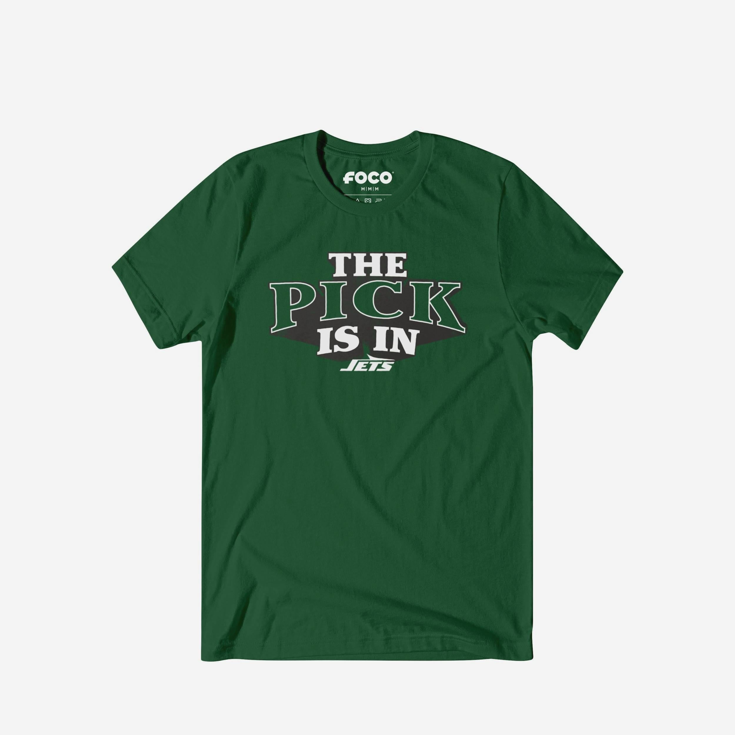 Le choix New York Jets est en t-shirt