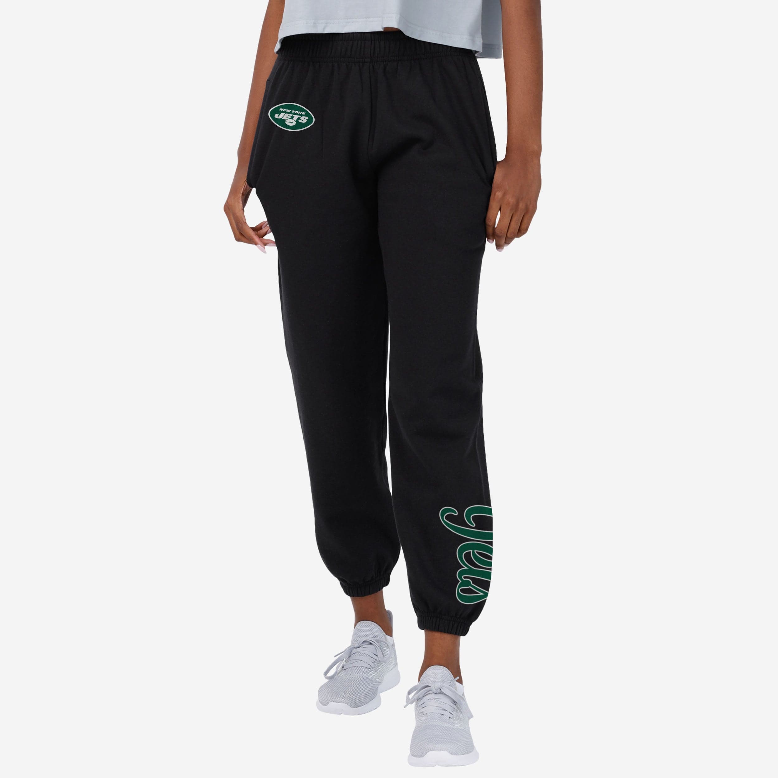 New York Jets Pantalon de survêtement couleur équipe avec mot-symbole pour femmes