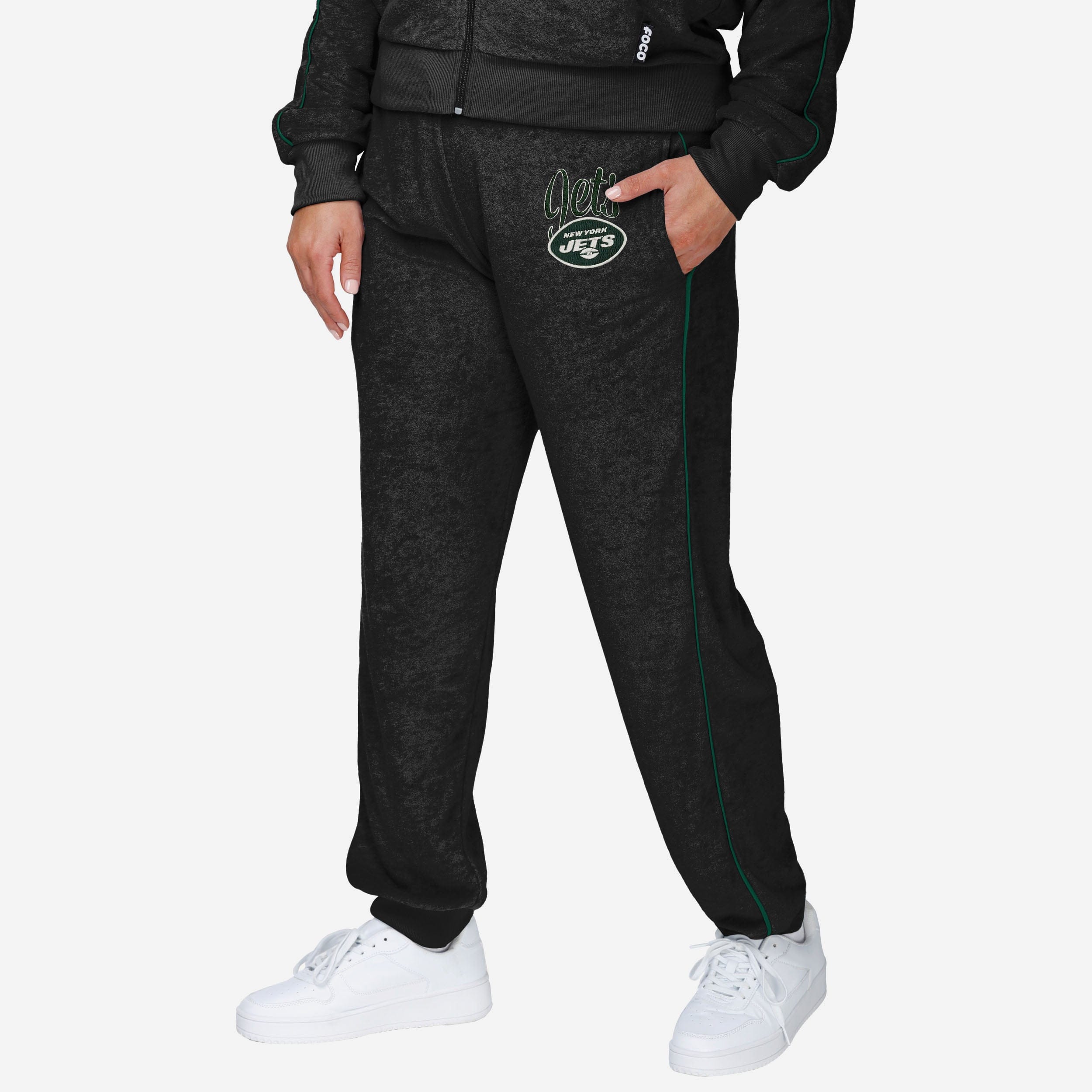 New York Jets Pantalon de jogging en tricot Terry pour femme