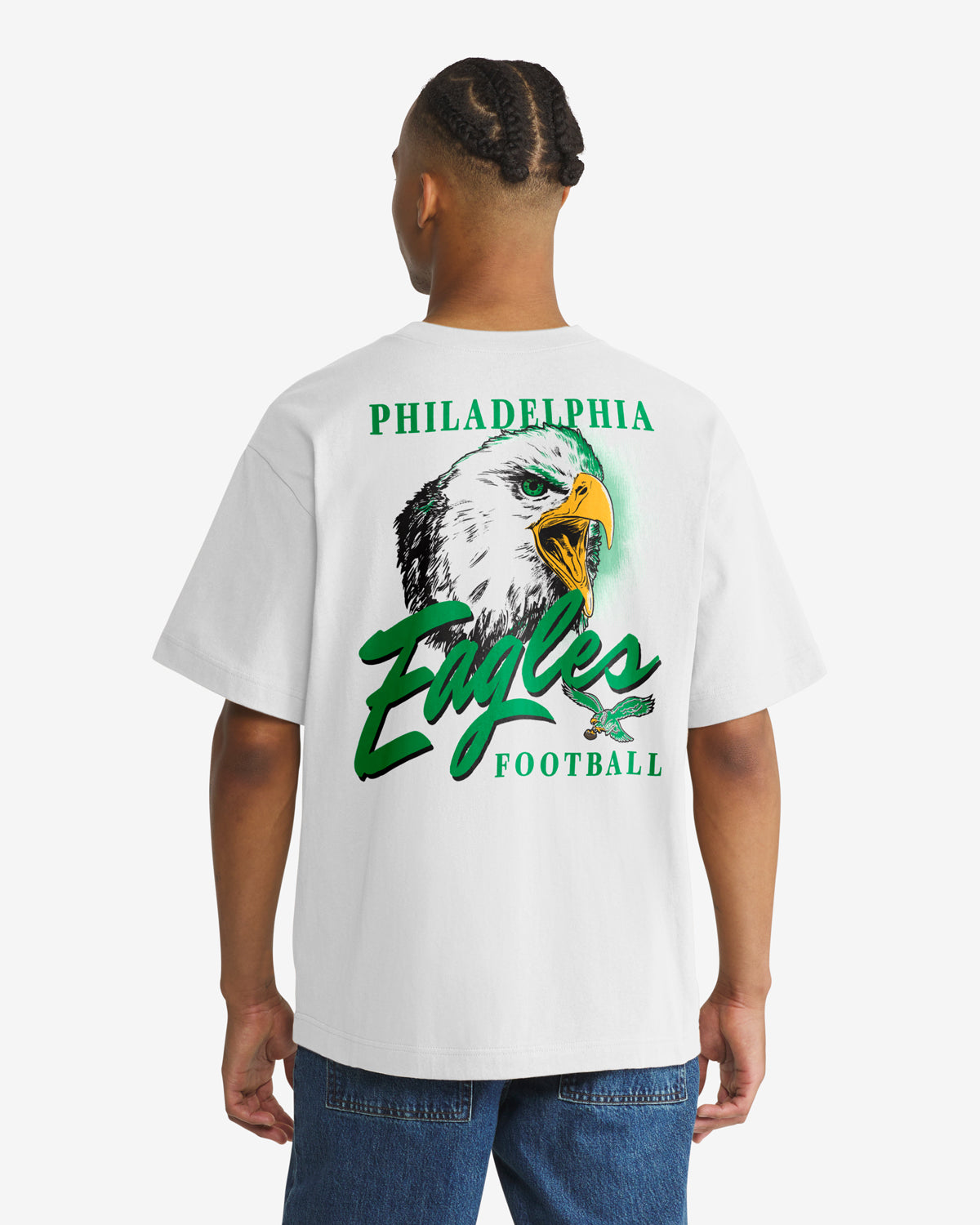 Philadelphia Eagles SCRIPT DE SUPPORT HISTORIQUE ILLUSTRÉ '47 FOUNDATION TEE