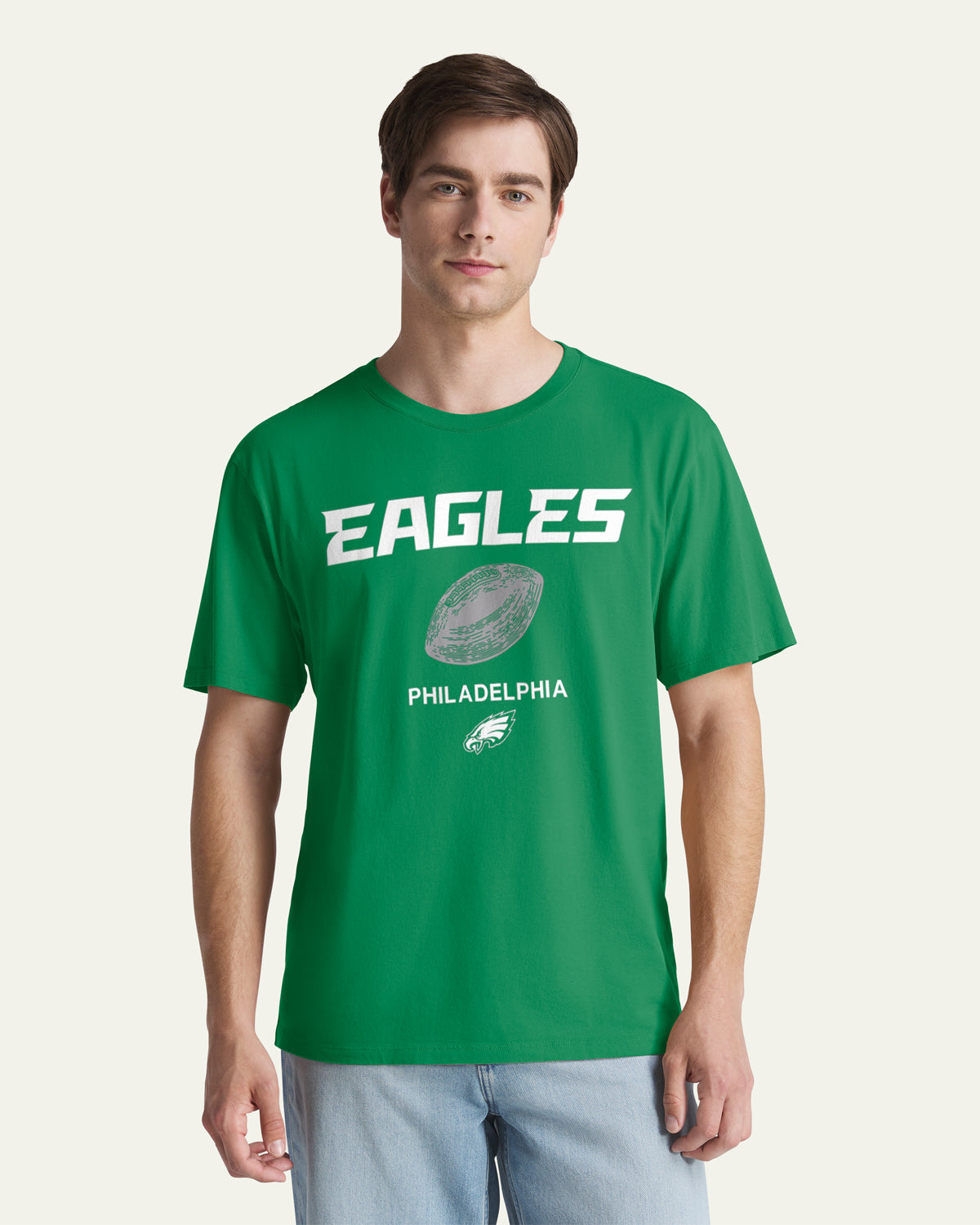 Philadelphia Eagles BLOC DE JEU HISTORIQUE '47 TEE QUOTIDIEN