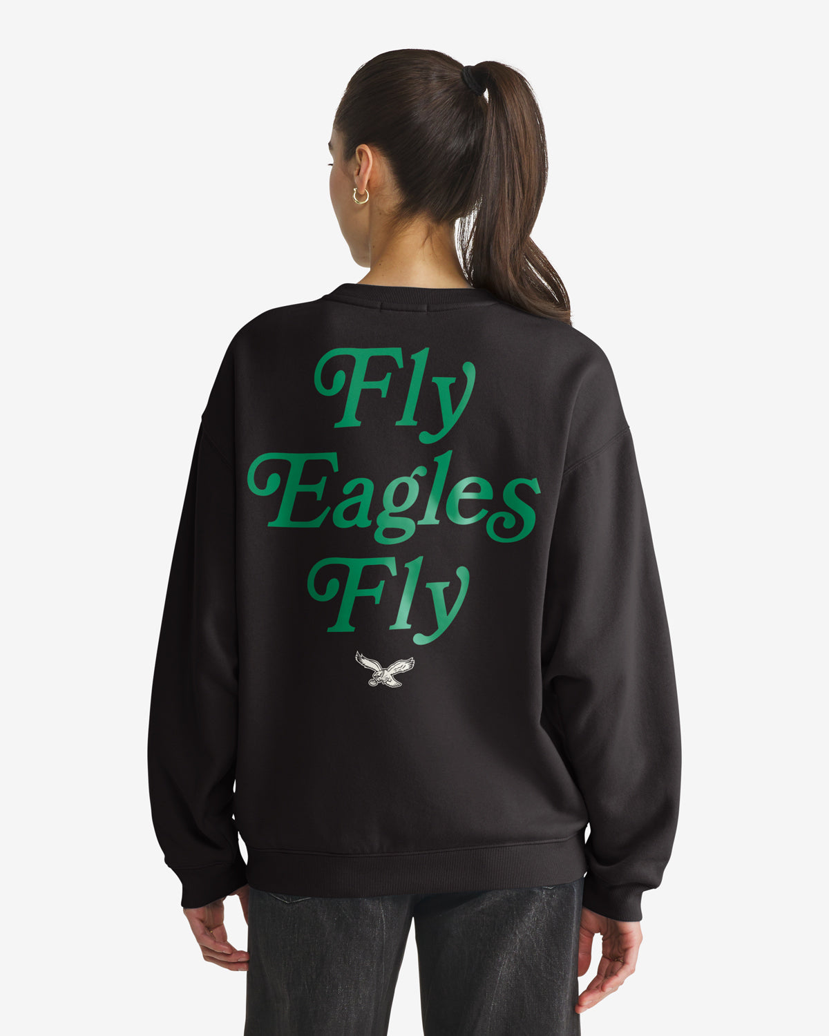 Philadelphia Eagles HISTORIQUE SHOUT IT OUT '47 OVERSIZED CREW FEMME