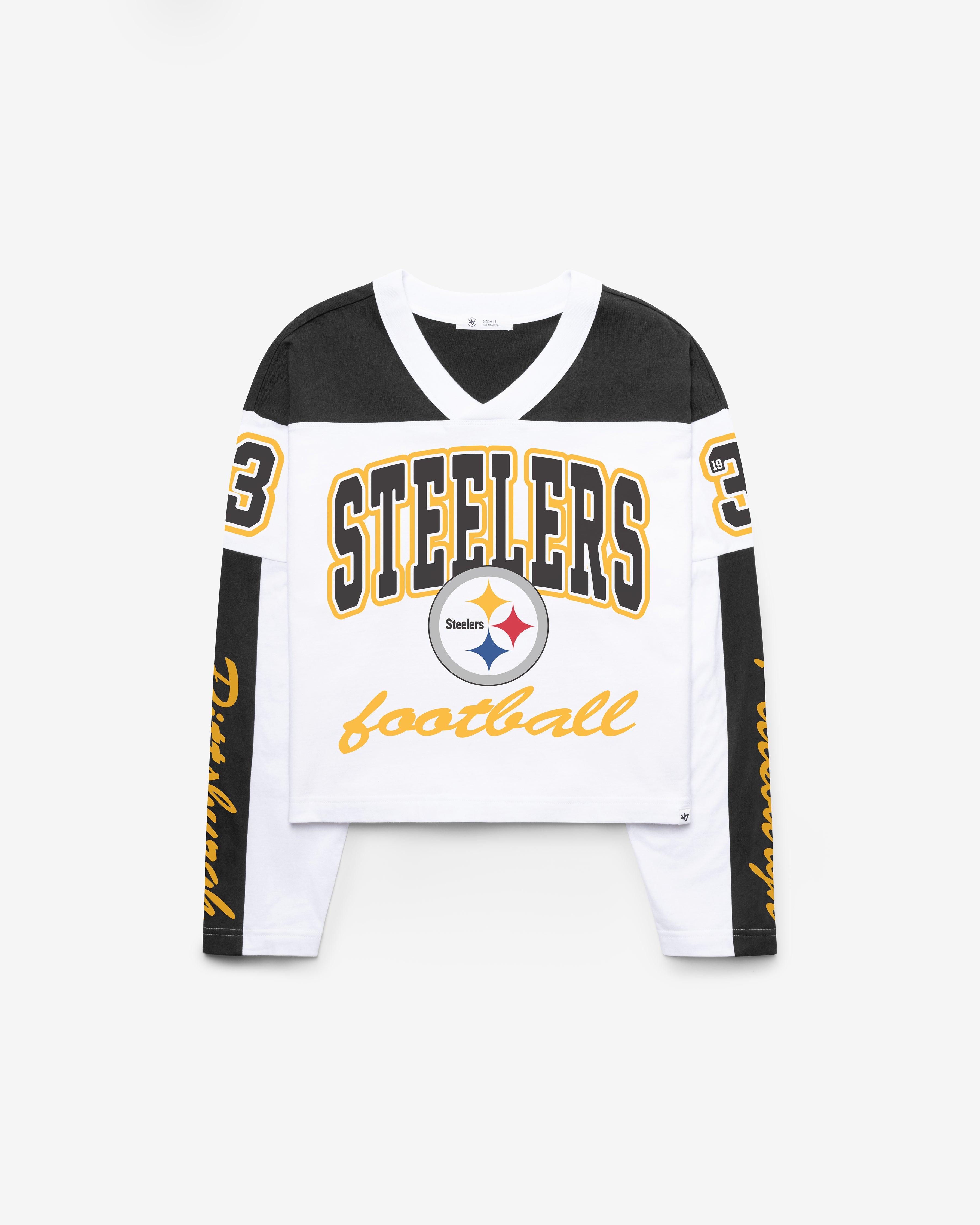 Pittsburgh Steelers EXCLAMATION '47 T-SHIRT EN JERSEY METRO FEMME