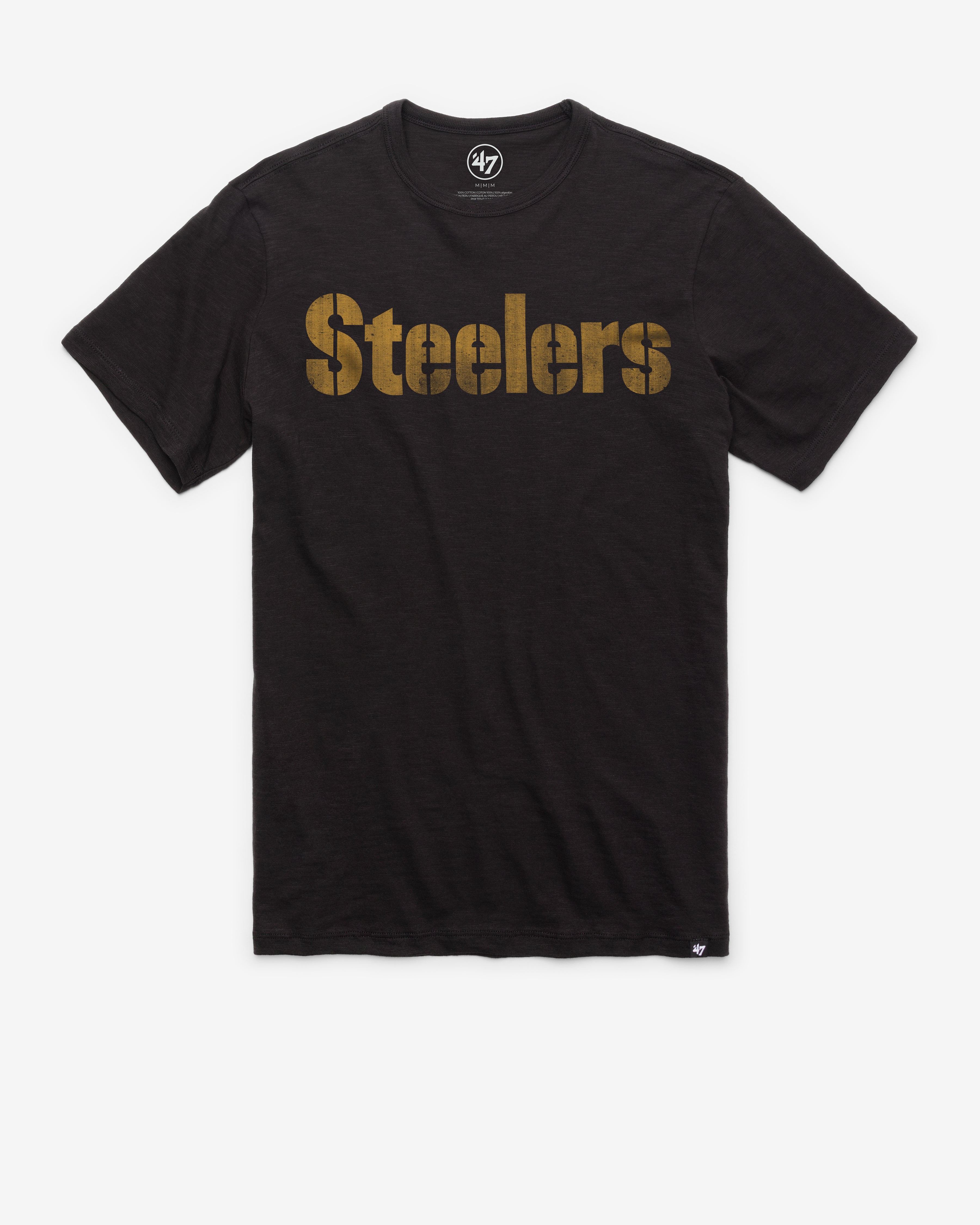 Pittsburgh Steelers GRIT WORDMARK '47 SCRUM TEE