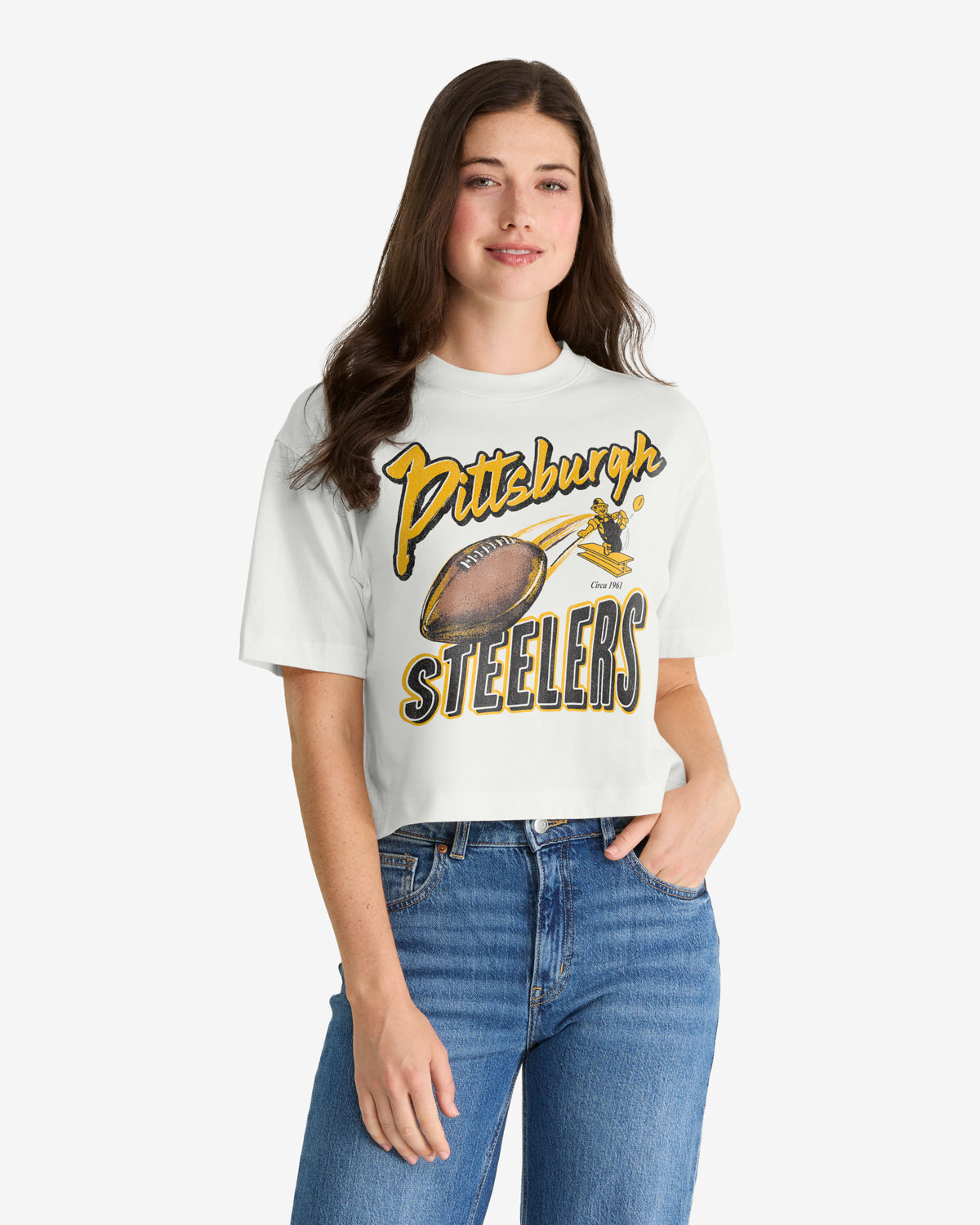 Pittsburgh Steelers HISTORIQUE DIME TIME '47 REED CITY TEE FEMME