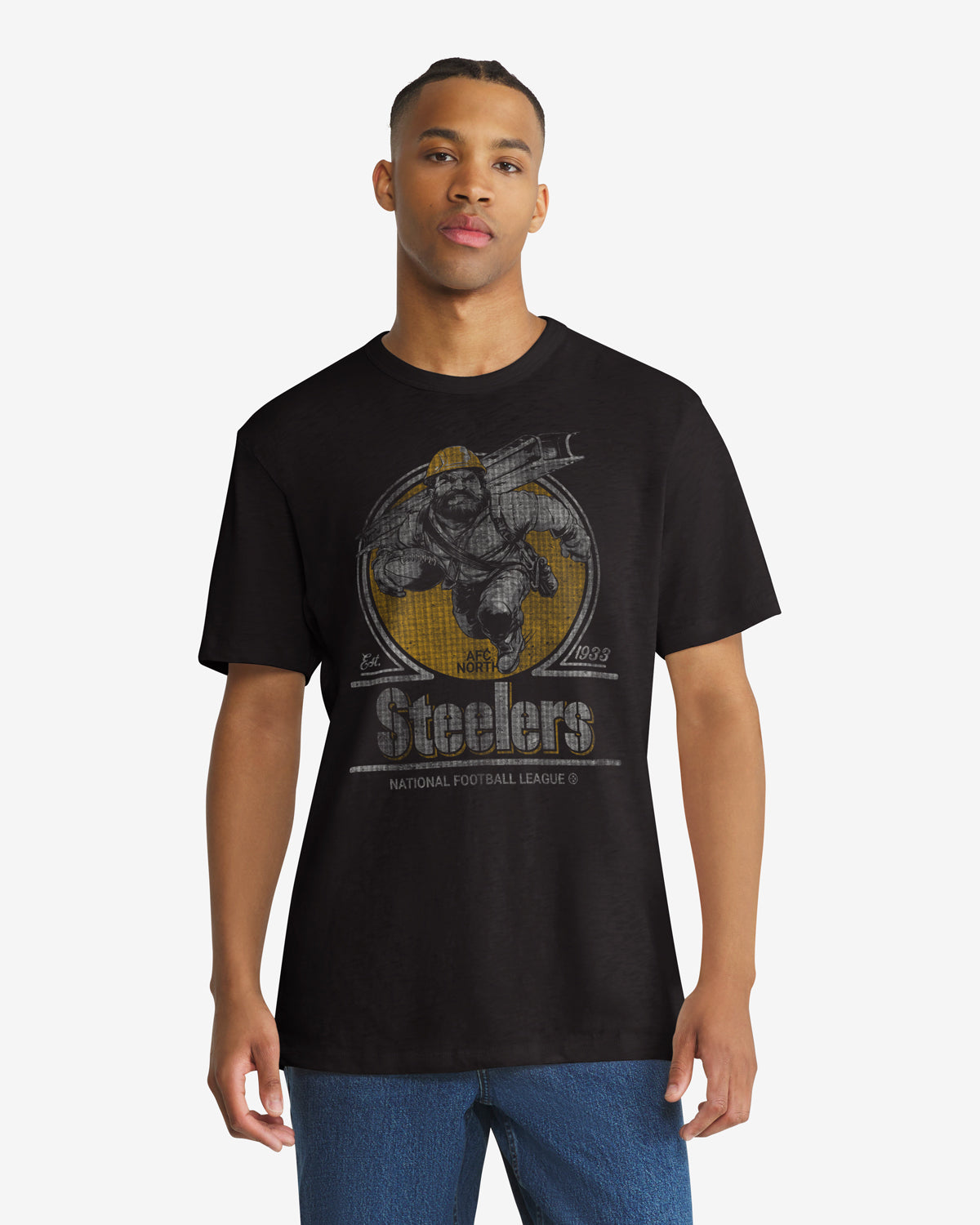 Pittsburgh Steelers EMBLÈME HISTORIQUE MARQUE '47 SCRUM TEE