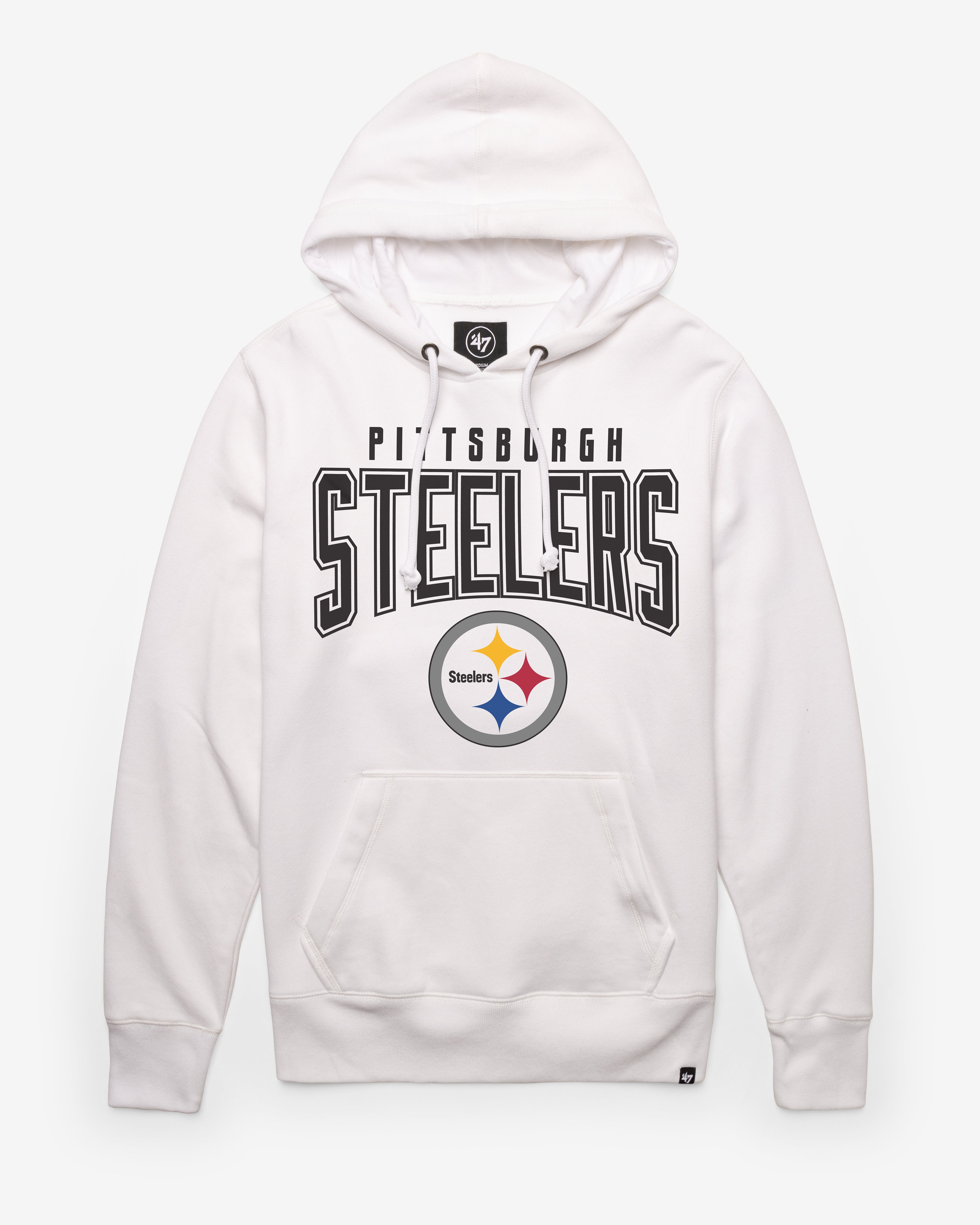Pittsburgh Steelers ÉLÉMENTS DE L'ÉQUIPE ARCH '47 HEADLINE HOOD
