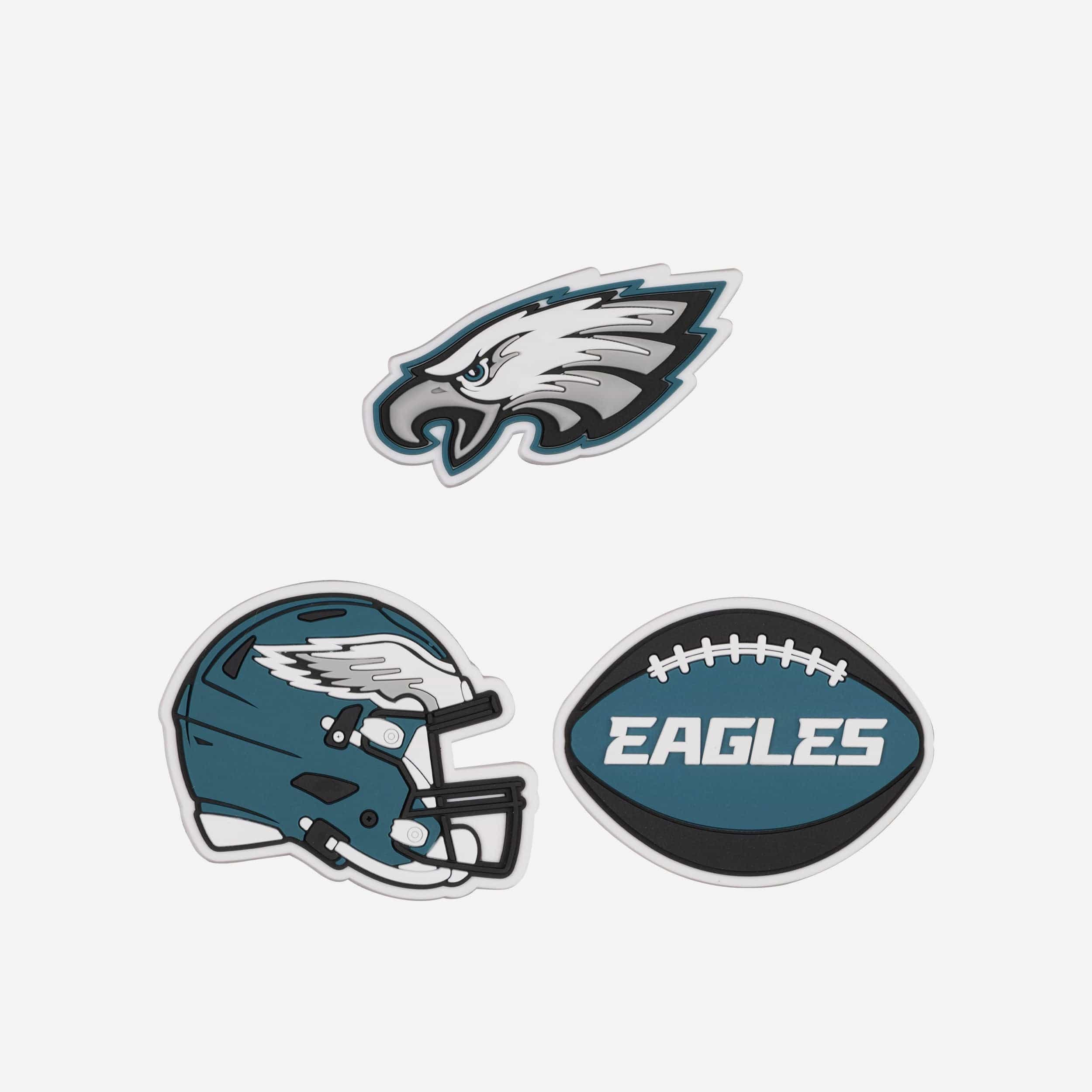 Philadelphia Eagles Lot de 3 breloques fourre-tout pour hayon