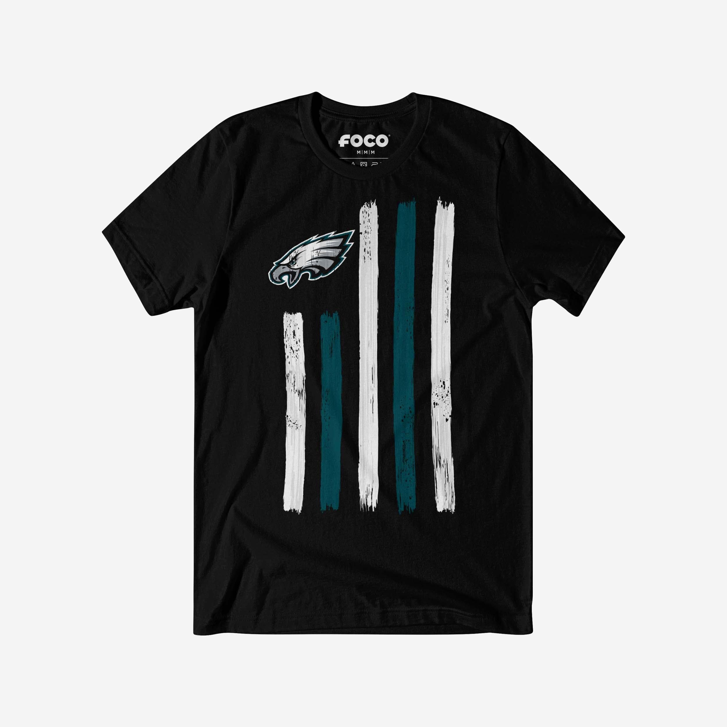 Philadelphia Eagles T-shirt drapeau coup de pinceau