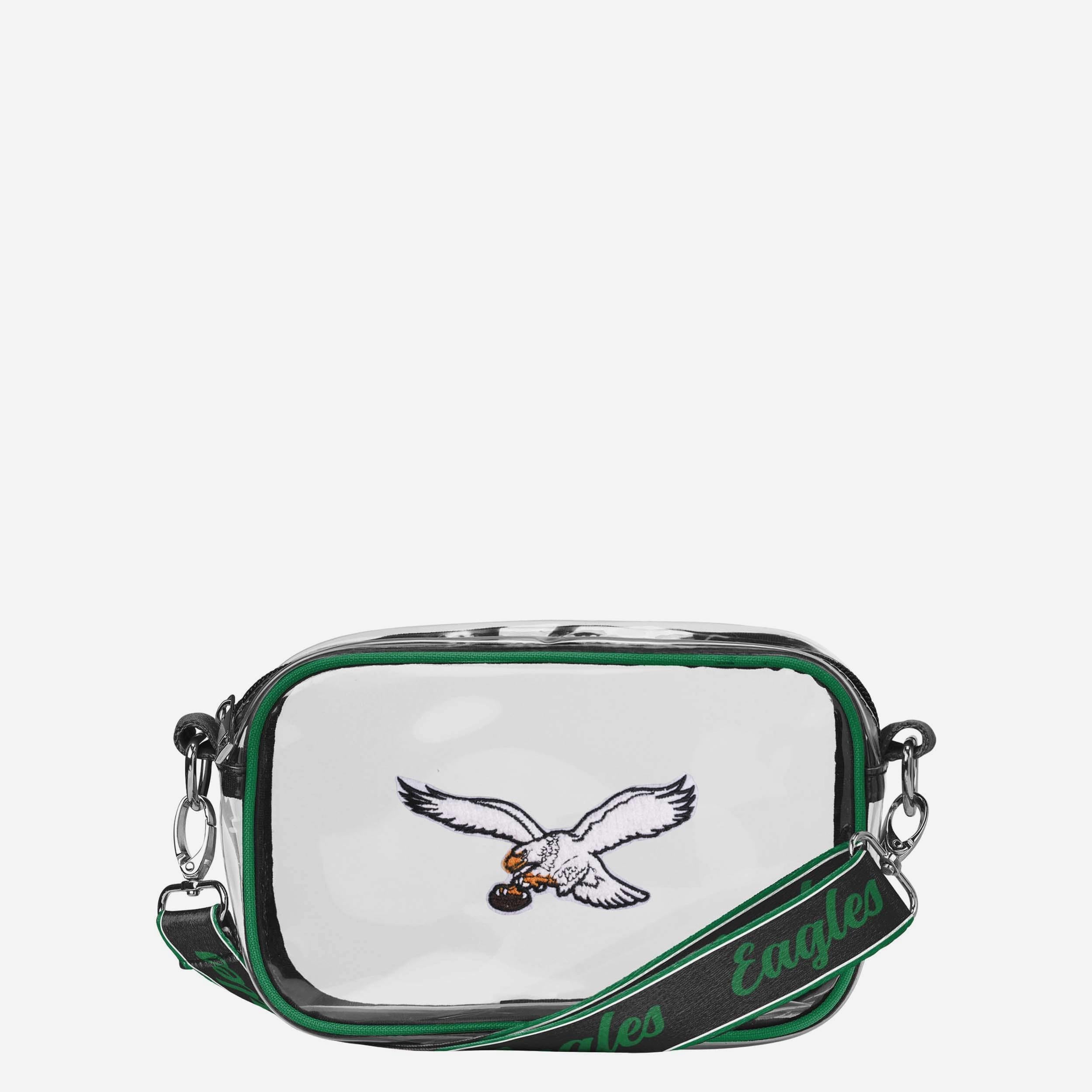 Philadelphia Eagles Sac à bandoulière transparent avec logo chenille