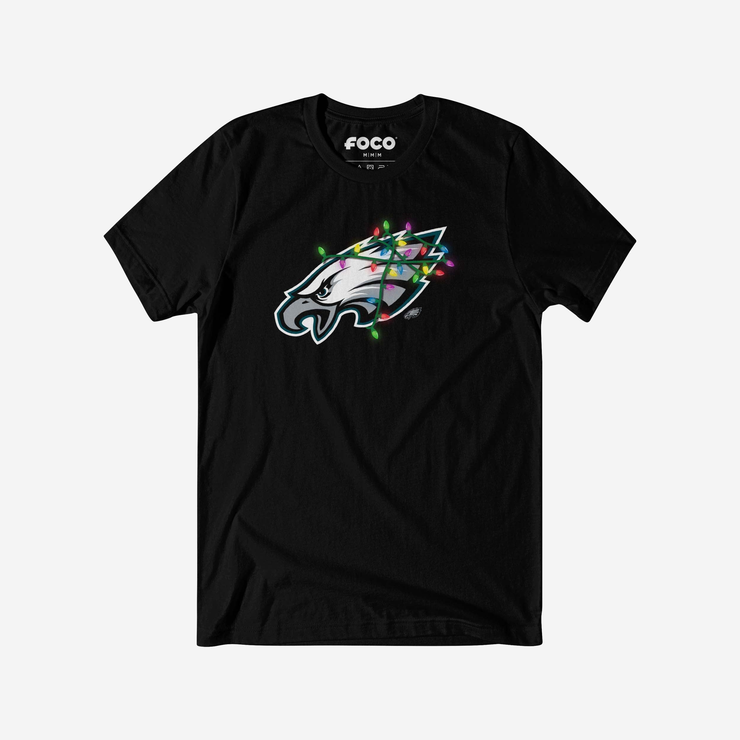 Philadelphia Eagles T-shirt avec logo principal Holiday Lights