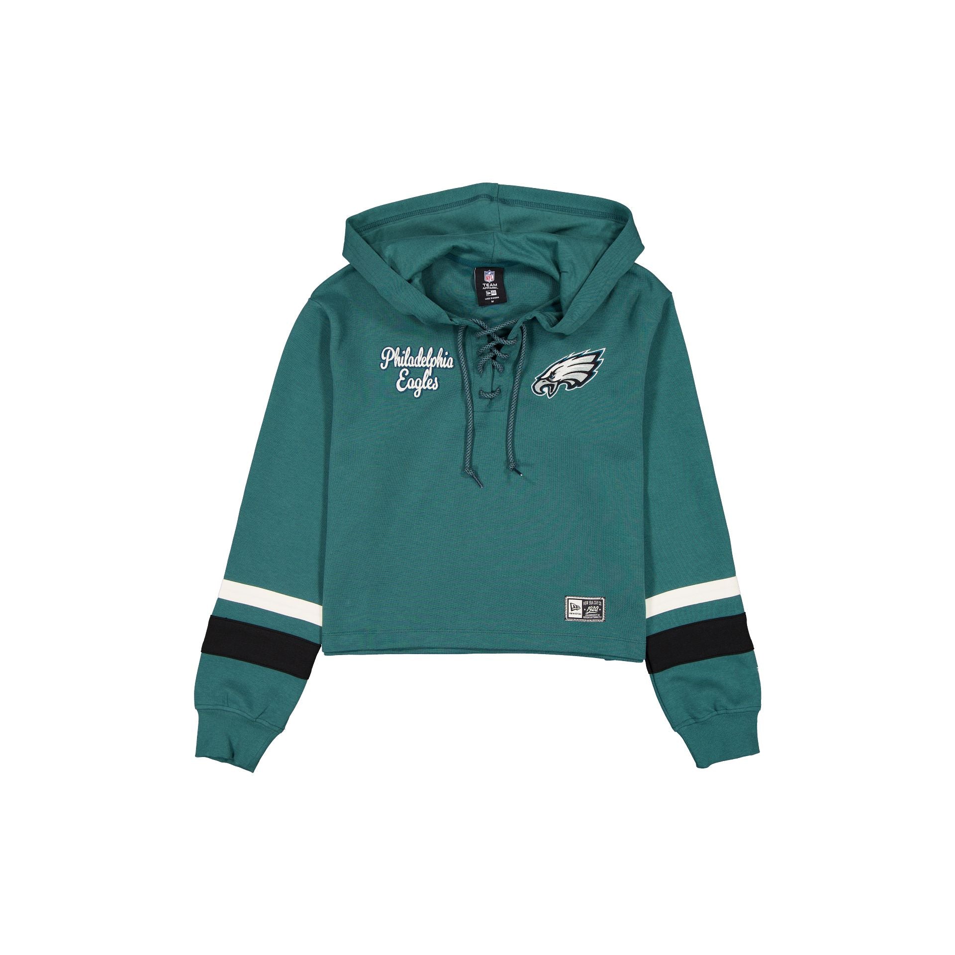 Philadelphia Eagles Sweat à capuche court à nouer pour femme