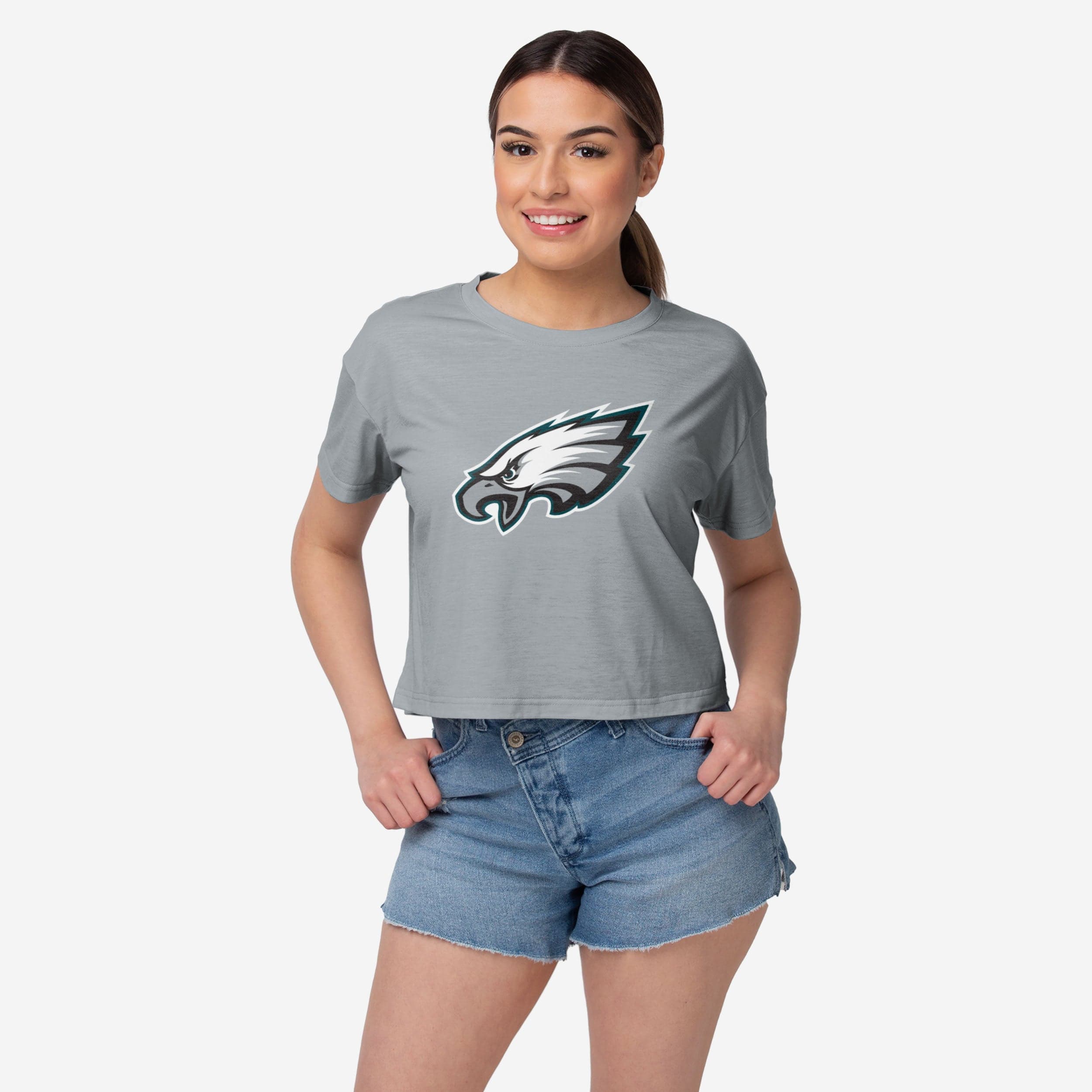 Philadelphia Eagles Haut court de couleur d'équipe alternative pour femmes