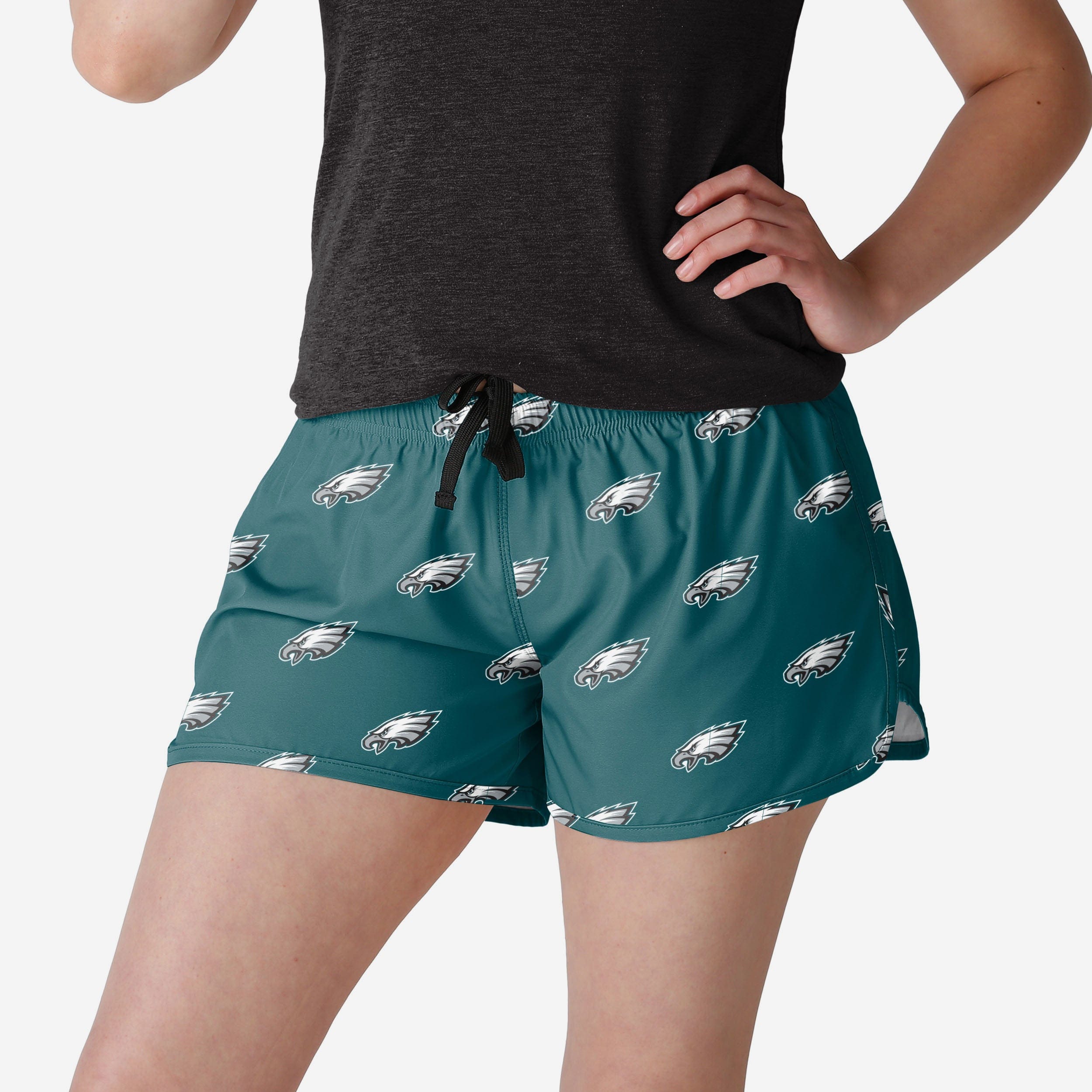 Philadelphia Eagles Mini short de course imprimé pour femme