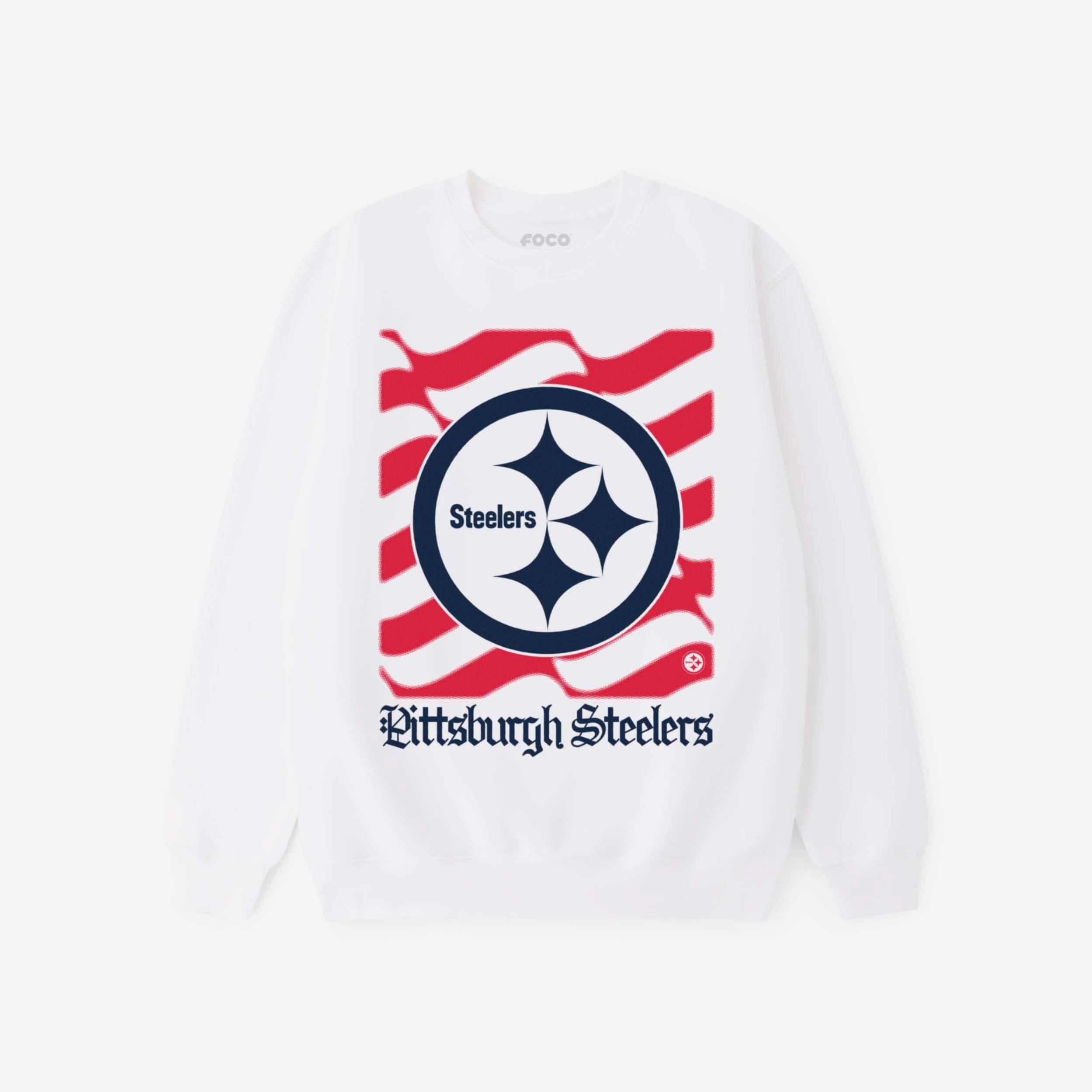 Pittsburgh Steelers Sweat-shirt à col rond avec logo American Heritage