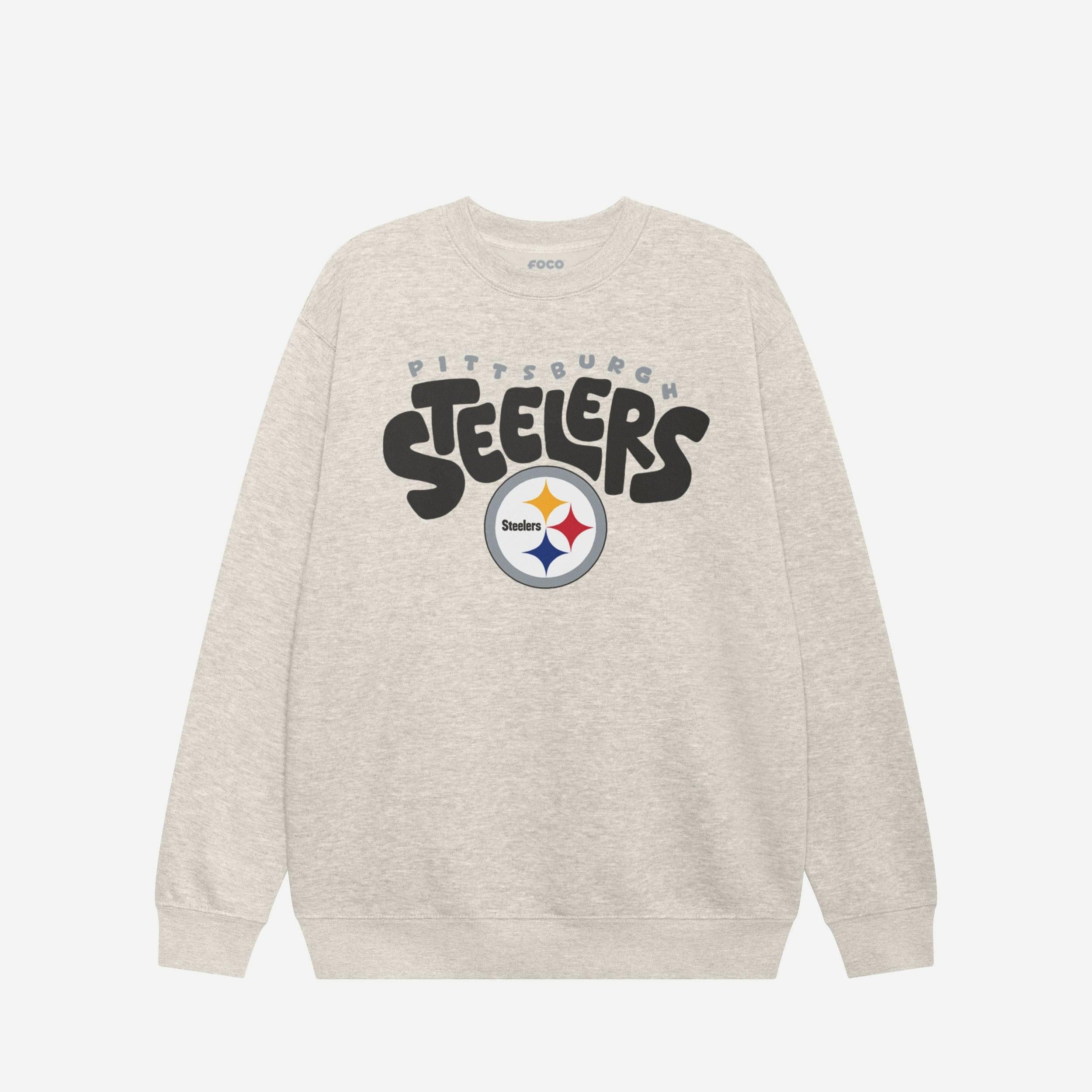 Sweat-shirt à col rond bulle Pittsburgh Steelers