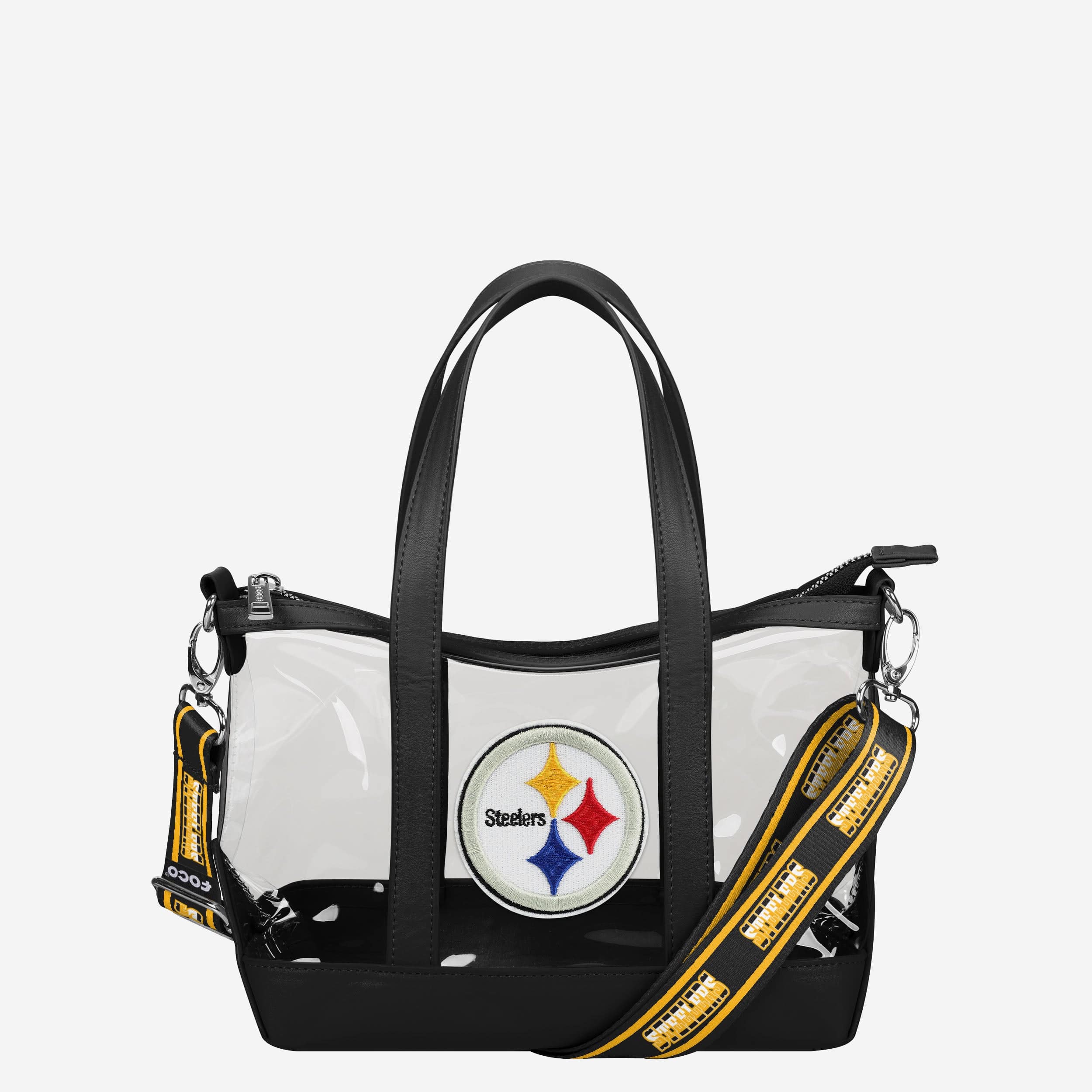 Pittsburgh Steelers Mini sac fourre-tout transparent à bandoulière