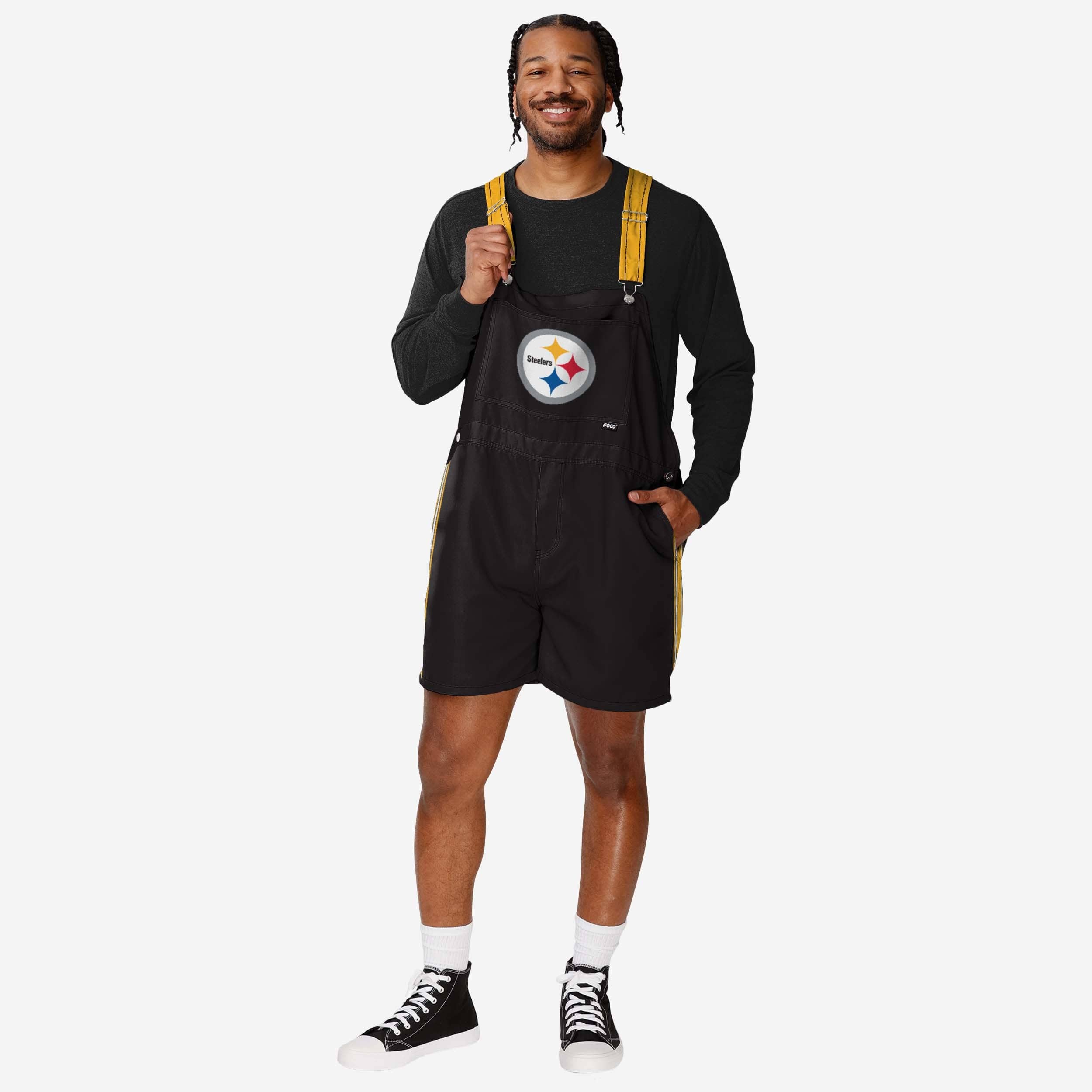 Pittsburgh Steelers Cuissard à bretelles Team Stripe pour hommes