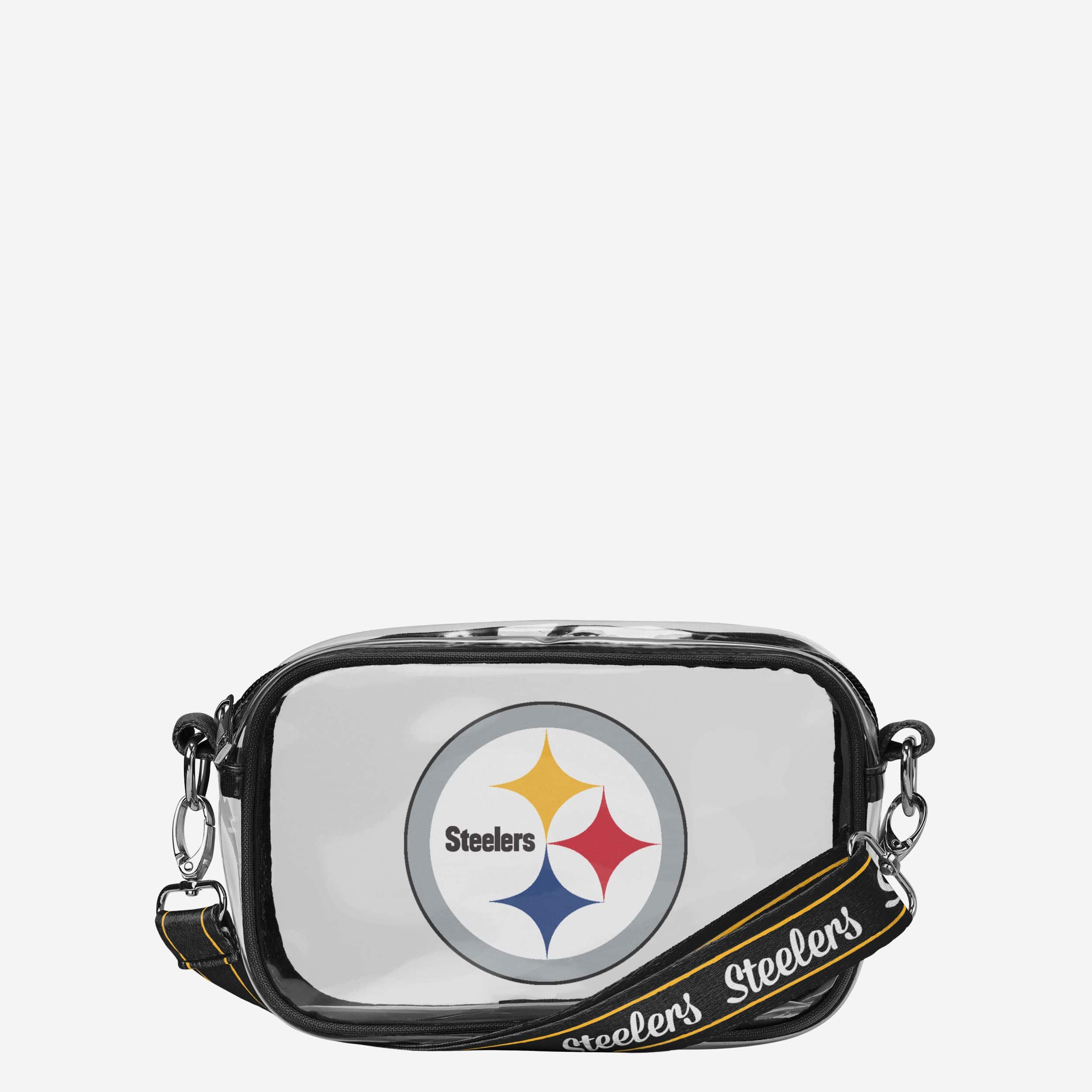 Sac à bandoulière transparent Pittsburgh Steelers Team Stripe