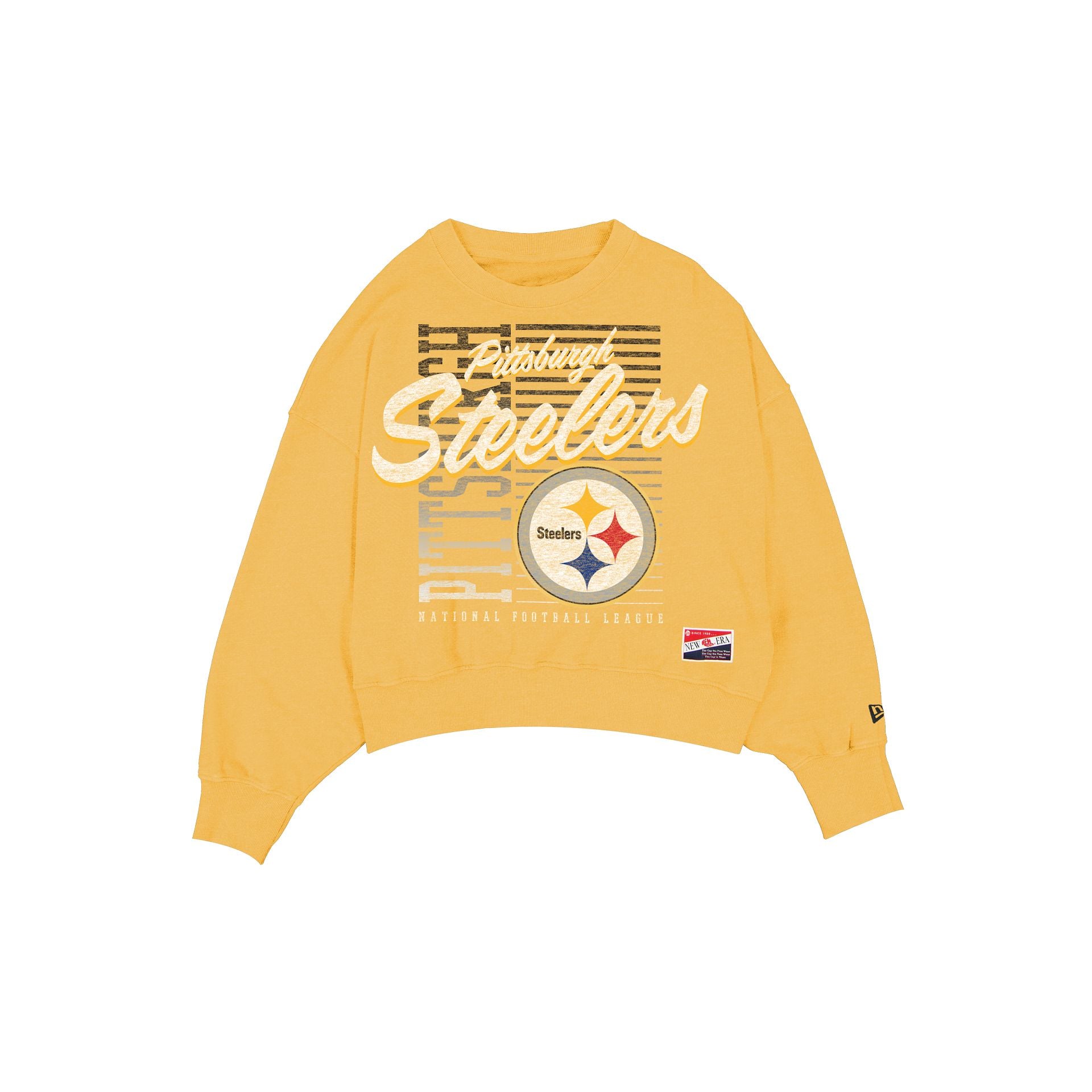 Pittsburgh Steelers Throwback Col rond délavé pour femme