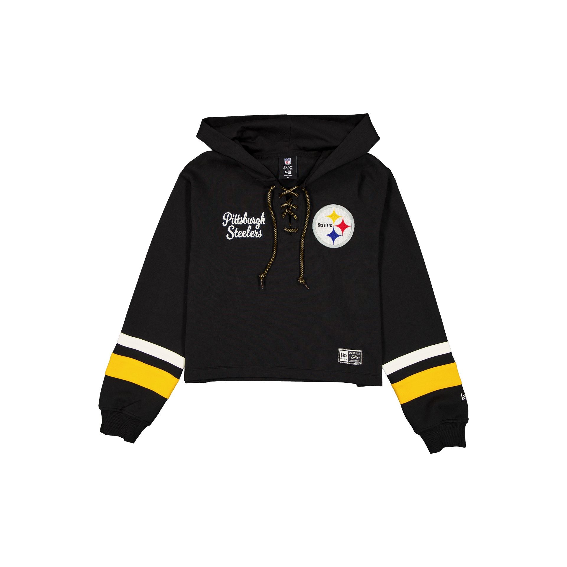 Pittsburgh Steelers Sweat à capuche court à nouer pour femme