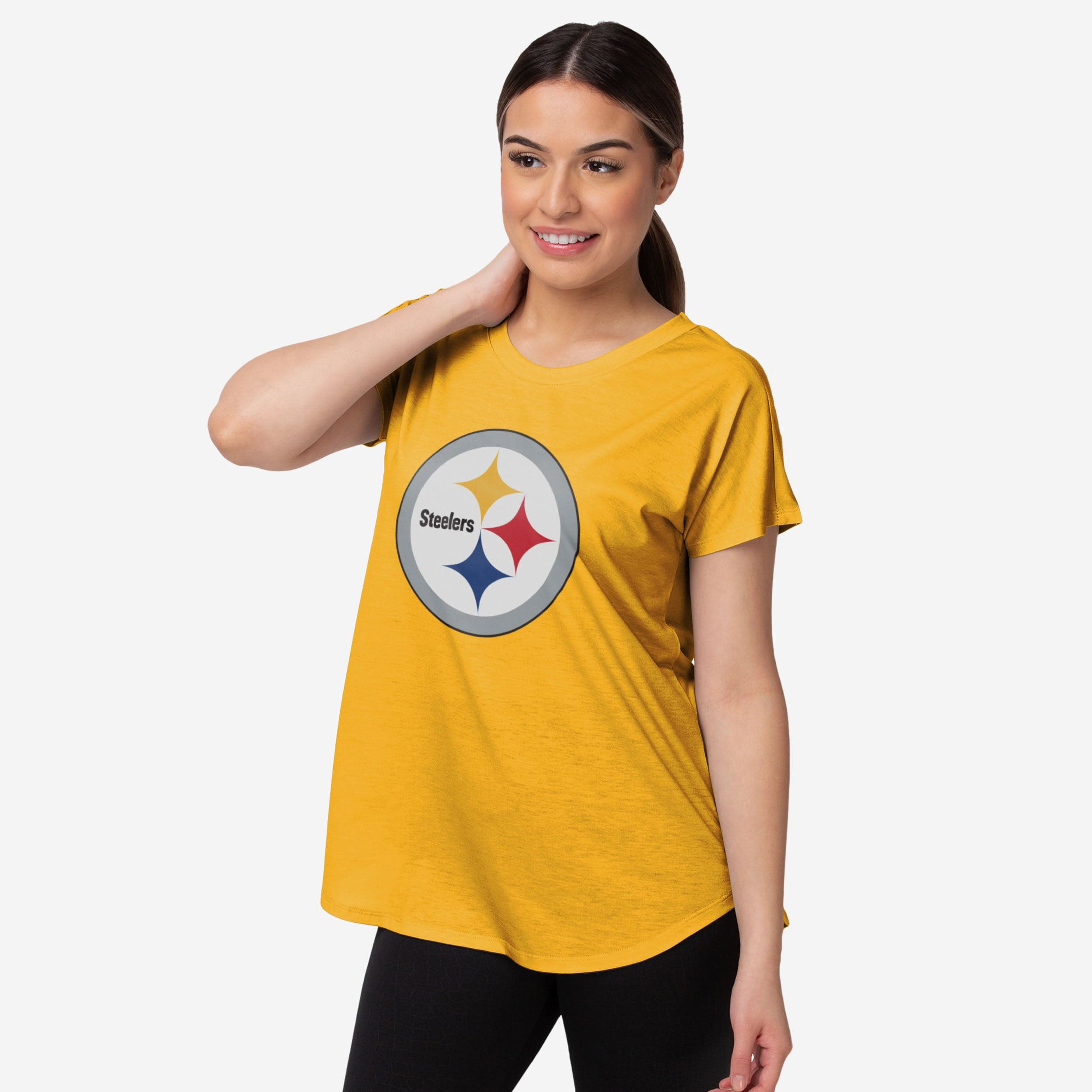 Pittsburgh Steelers Haut tunique à grand logo pour femme