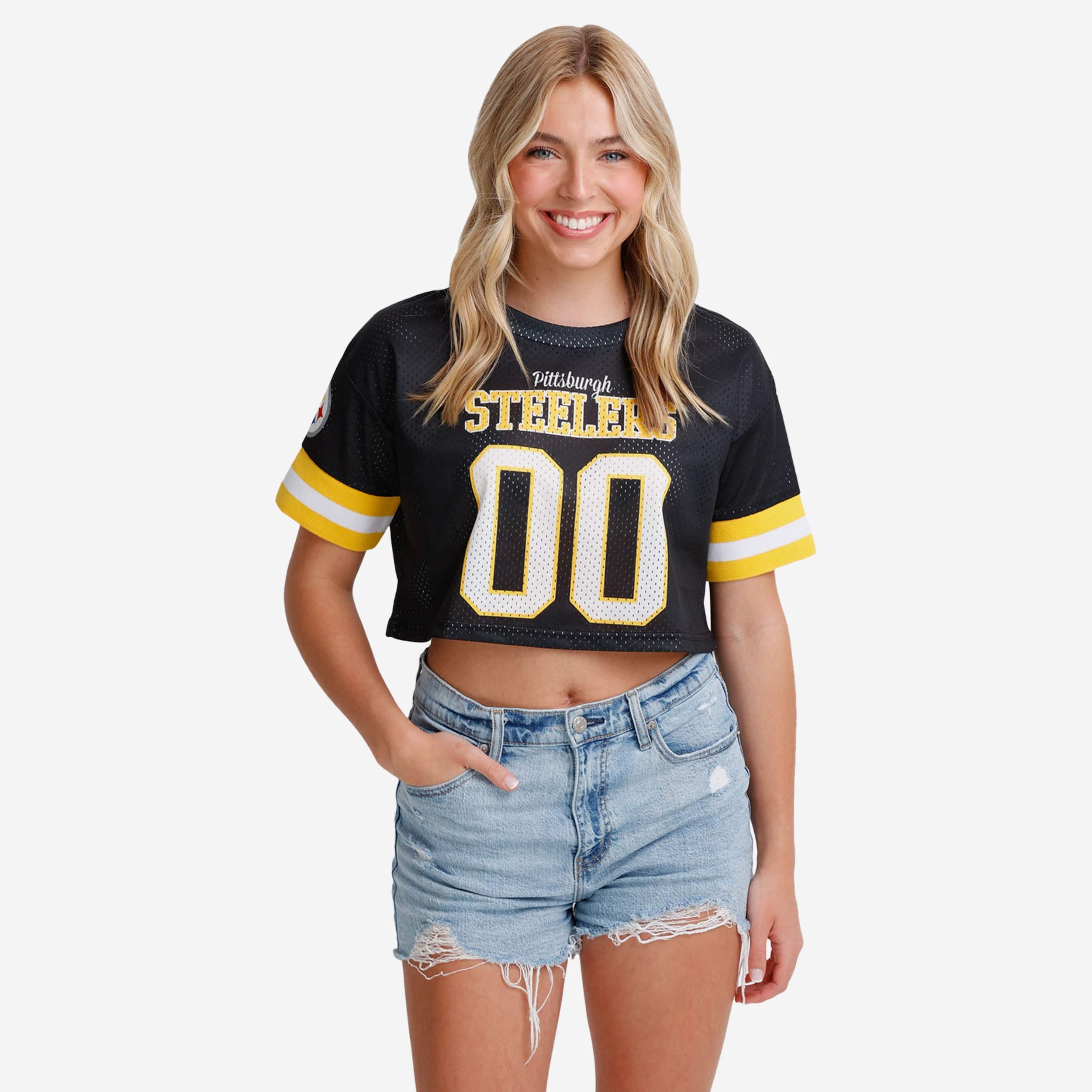 Pittsburgh Steelers Haut court en maille Gameday pour femme