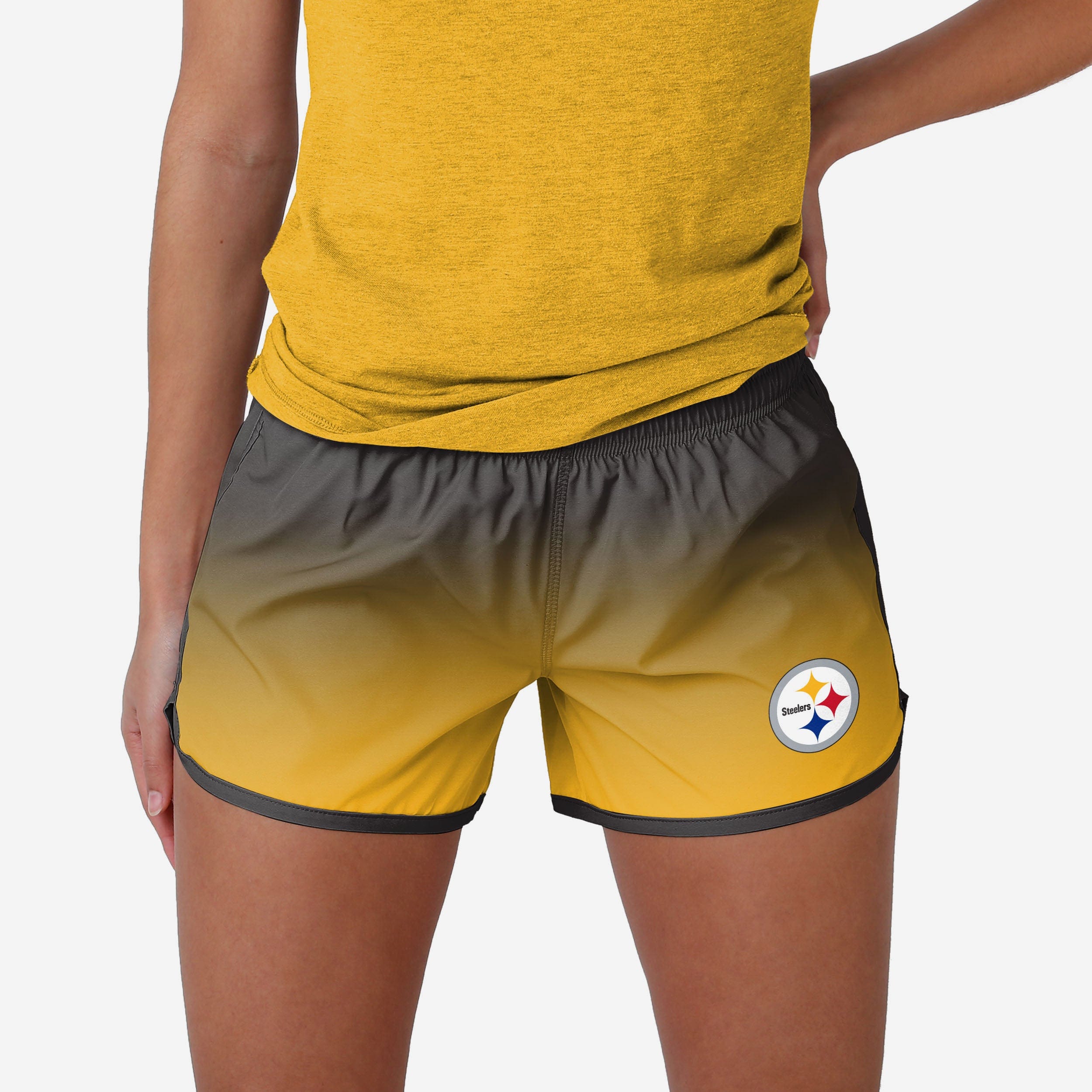 Pittsburgh Steelers Short de course dégradé pour femmes