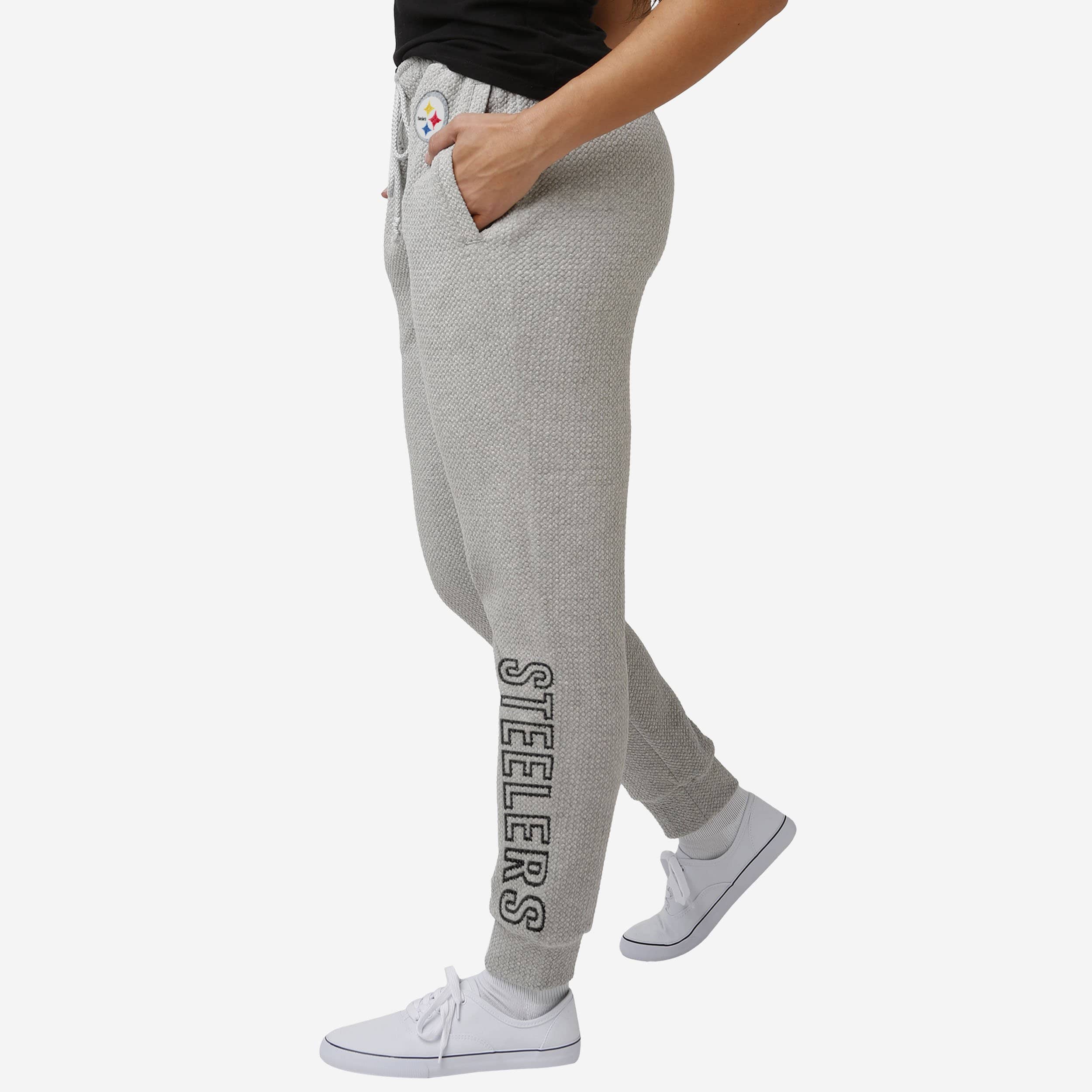 Pittsburgh Steelers Pantalon de jogging tissé gris pour femme