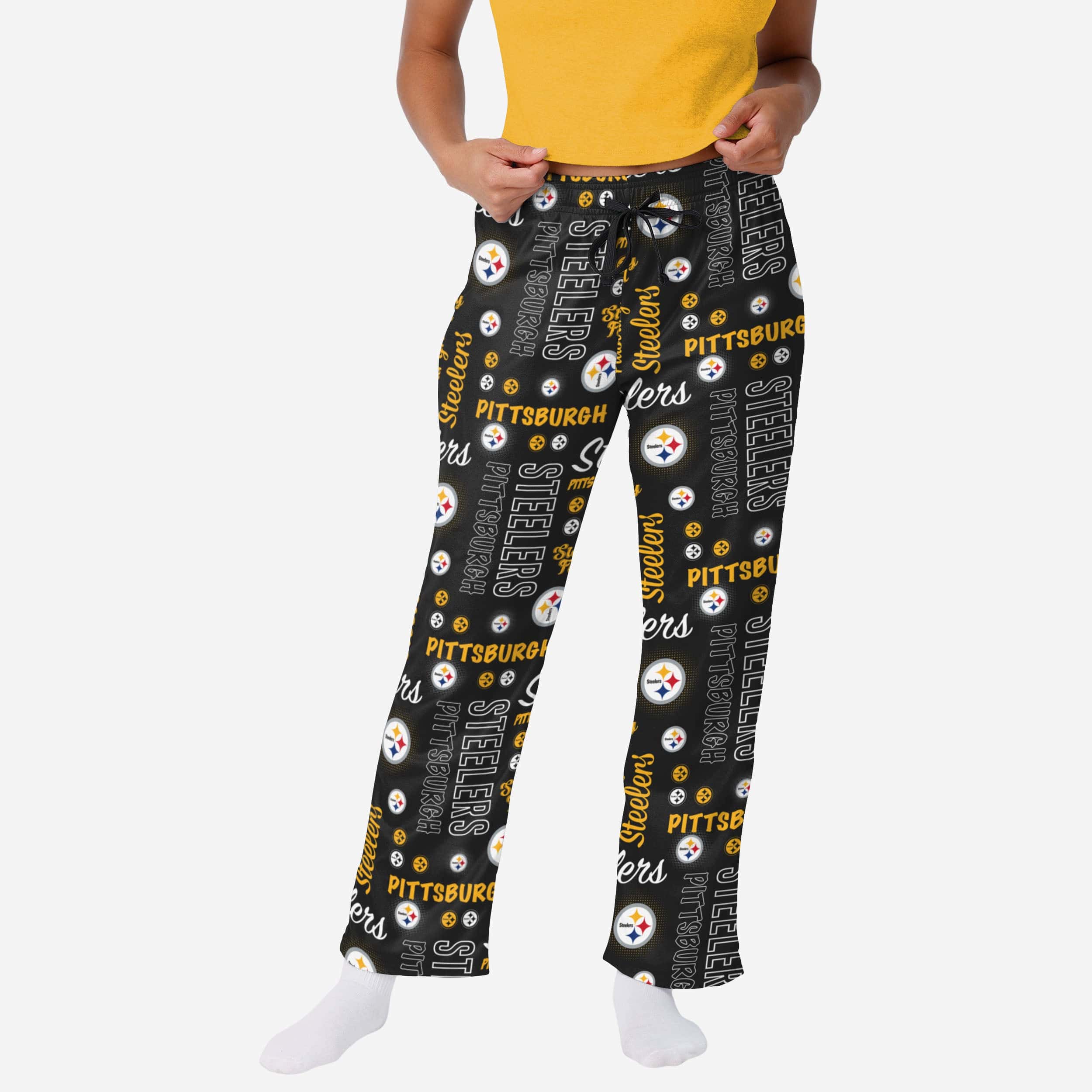 Pittsburgh Steelers Pantalon de survêtement mini imprimé pour femme