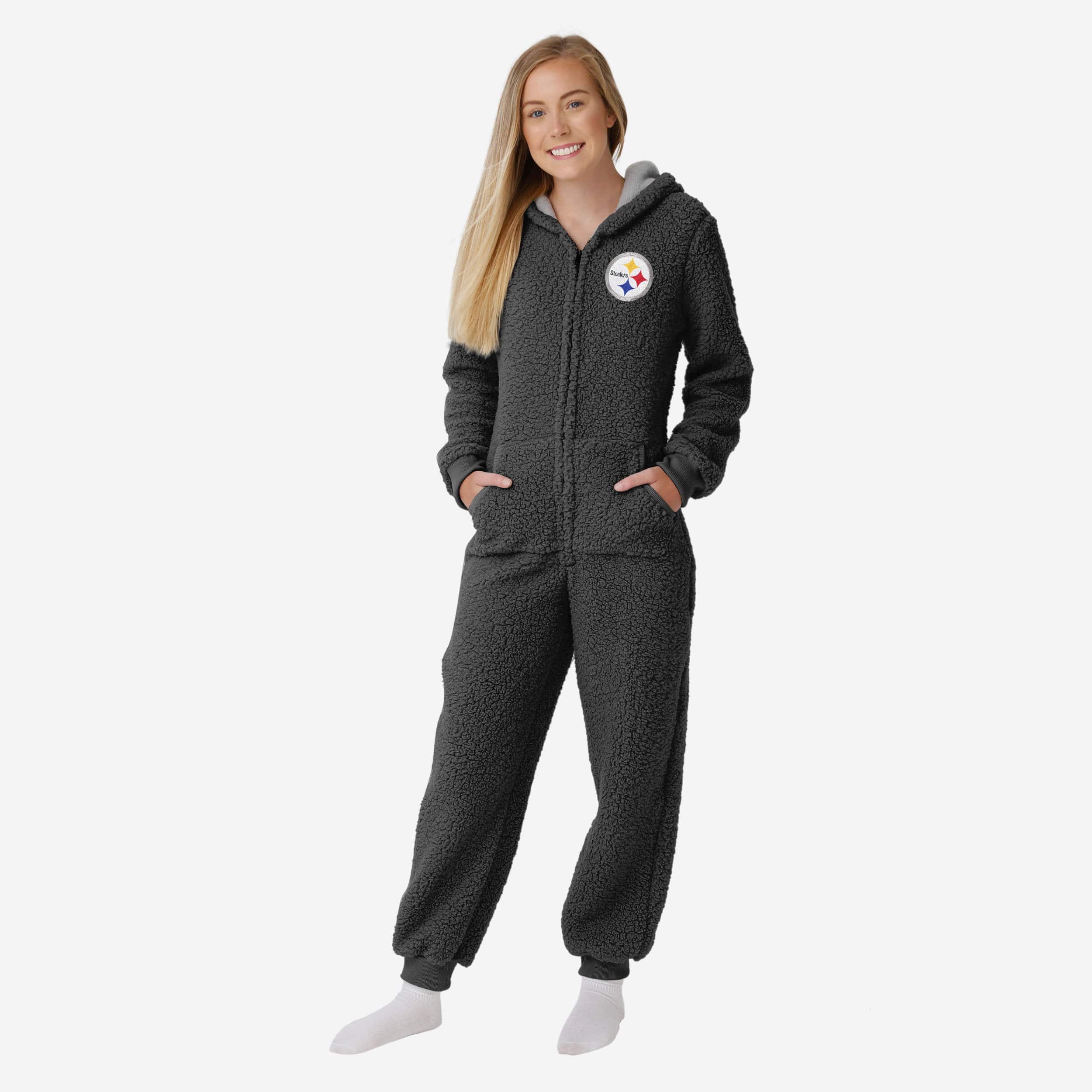 Pittsburgh Steelers Pyjama une pièce Sherpa pour femme