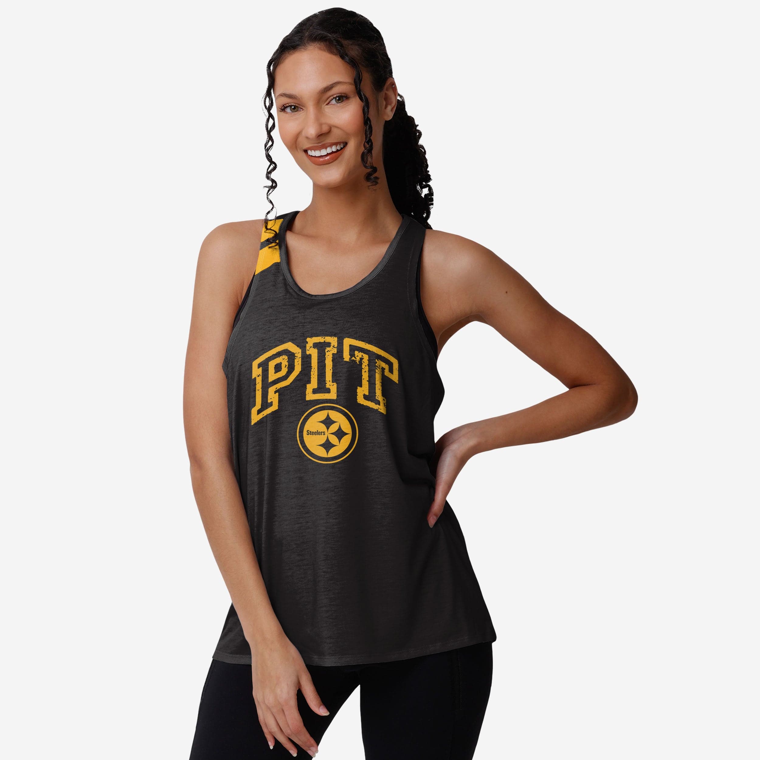 Pittsburgh Steelers Haut sans manches Team Twist pour femmes